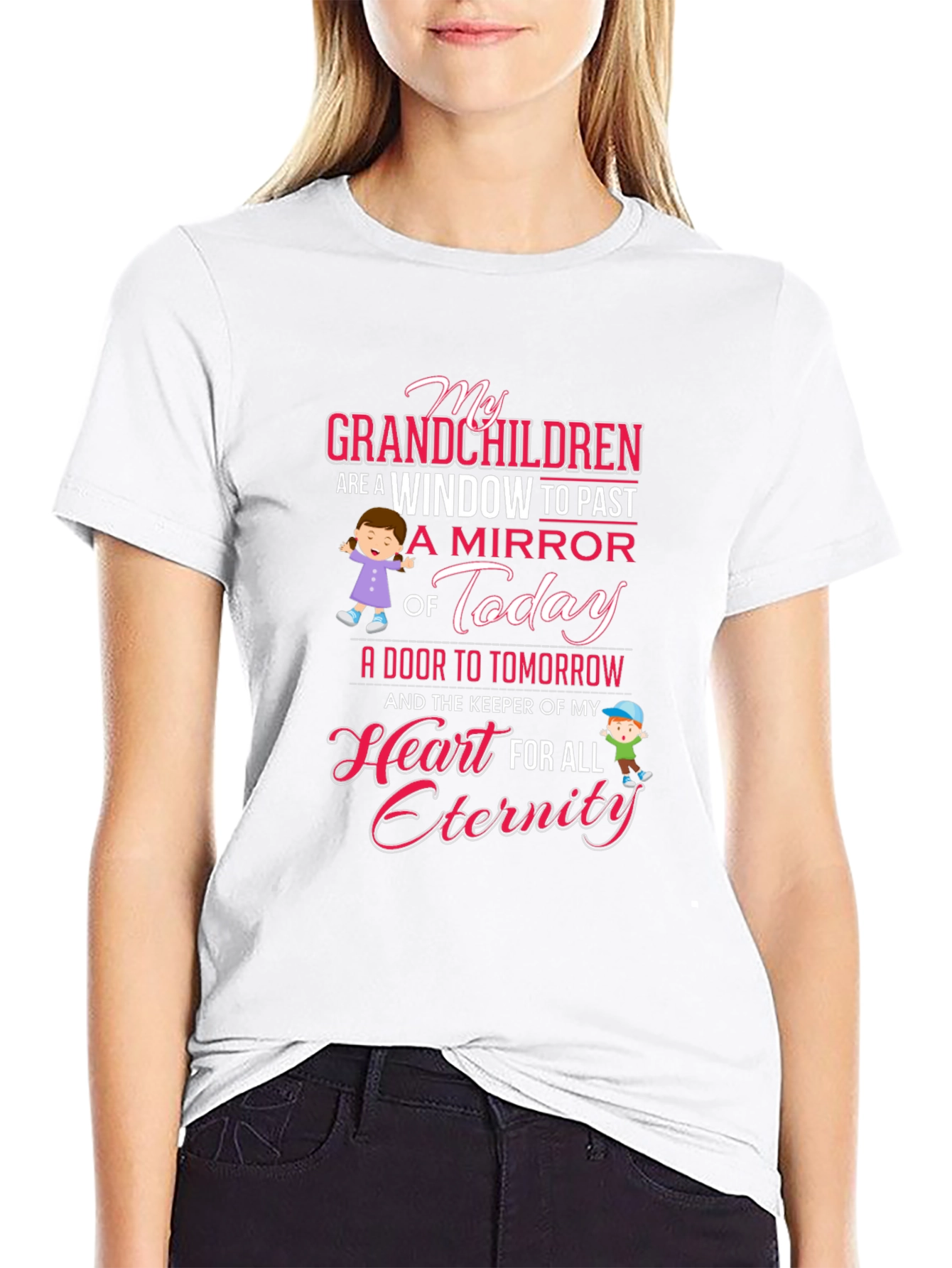 My Grandchildren T-Shirt - Heart Eternity Tee