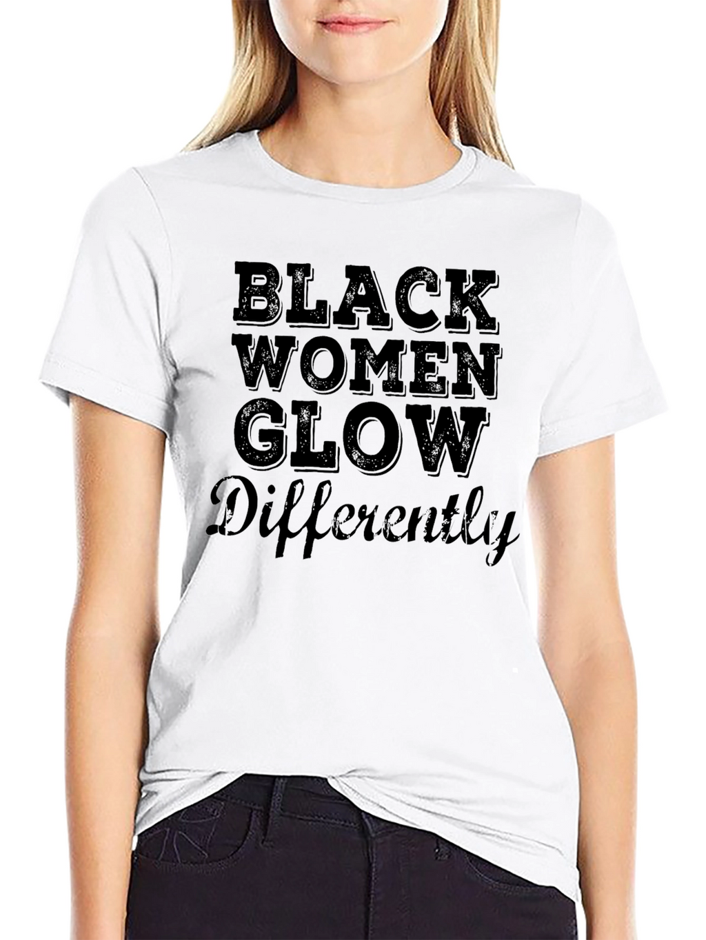 Black Women Glow Differently Graphic Tee
