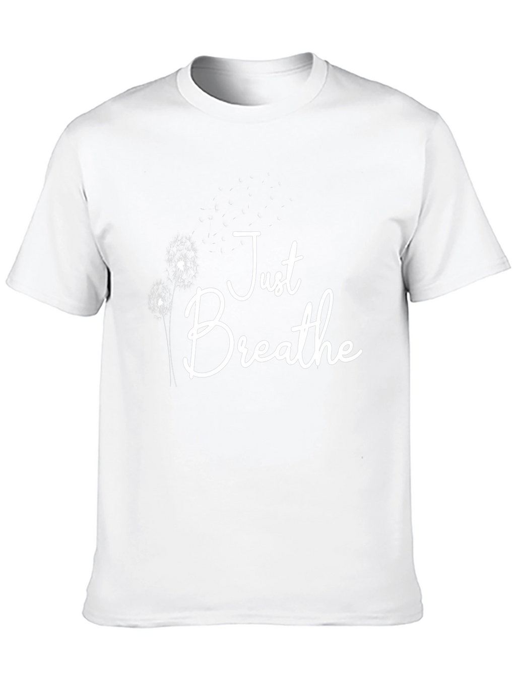 Just Breathe Graphic Tee - Black Cotton Blend
