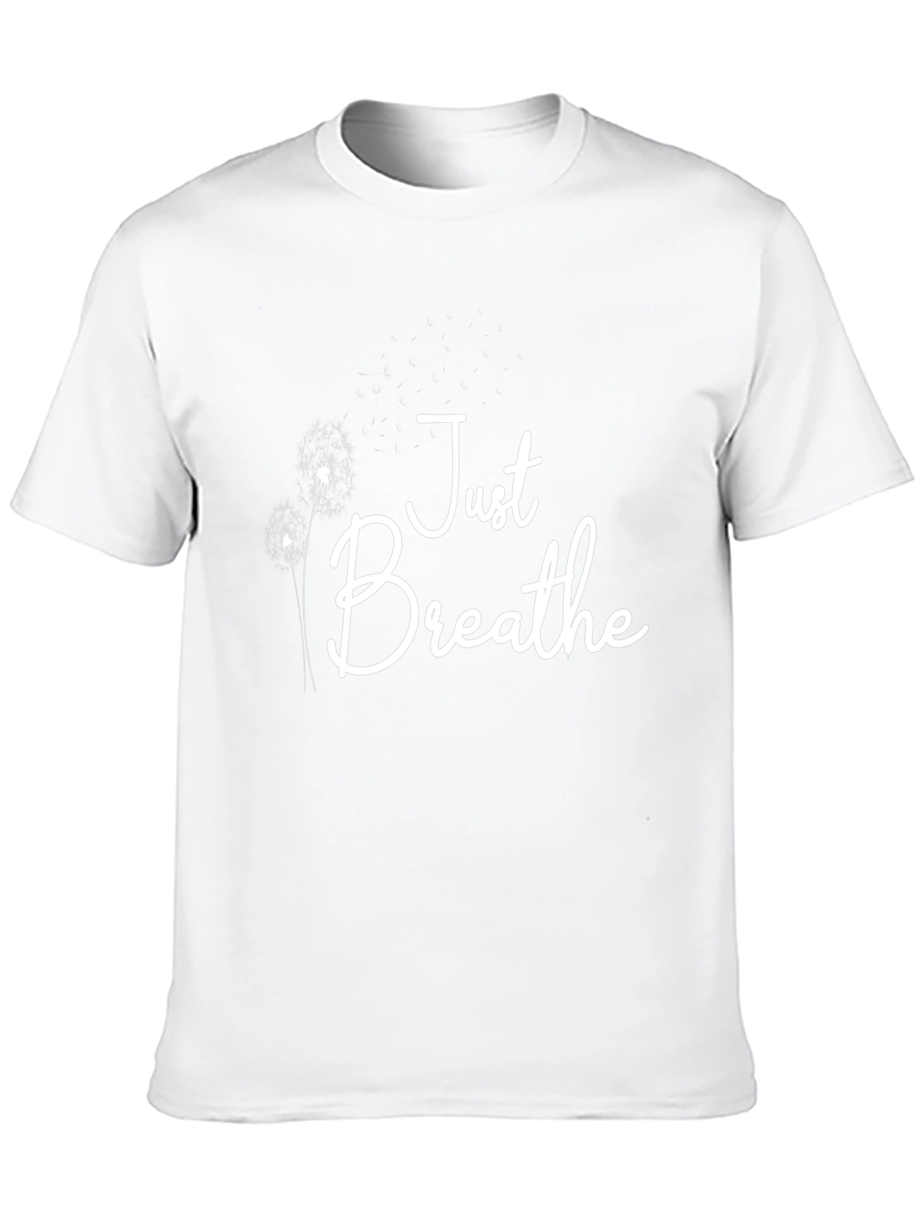 Just Breathe Graphic Tee - Black Cotton Blend