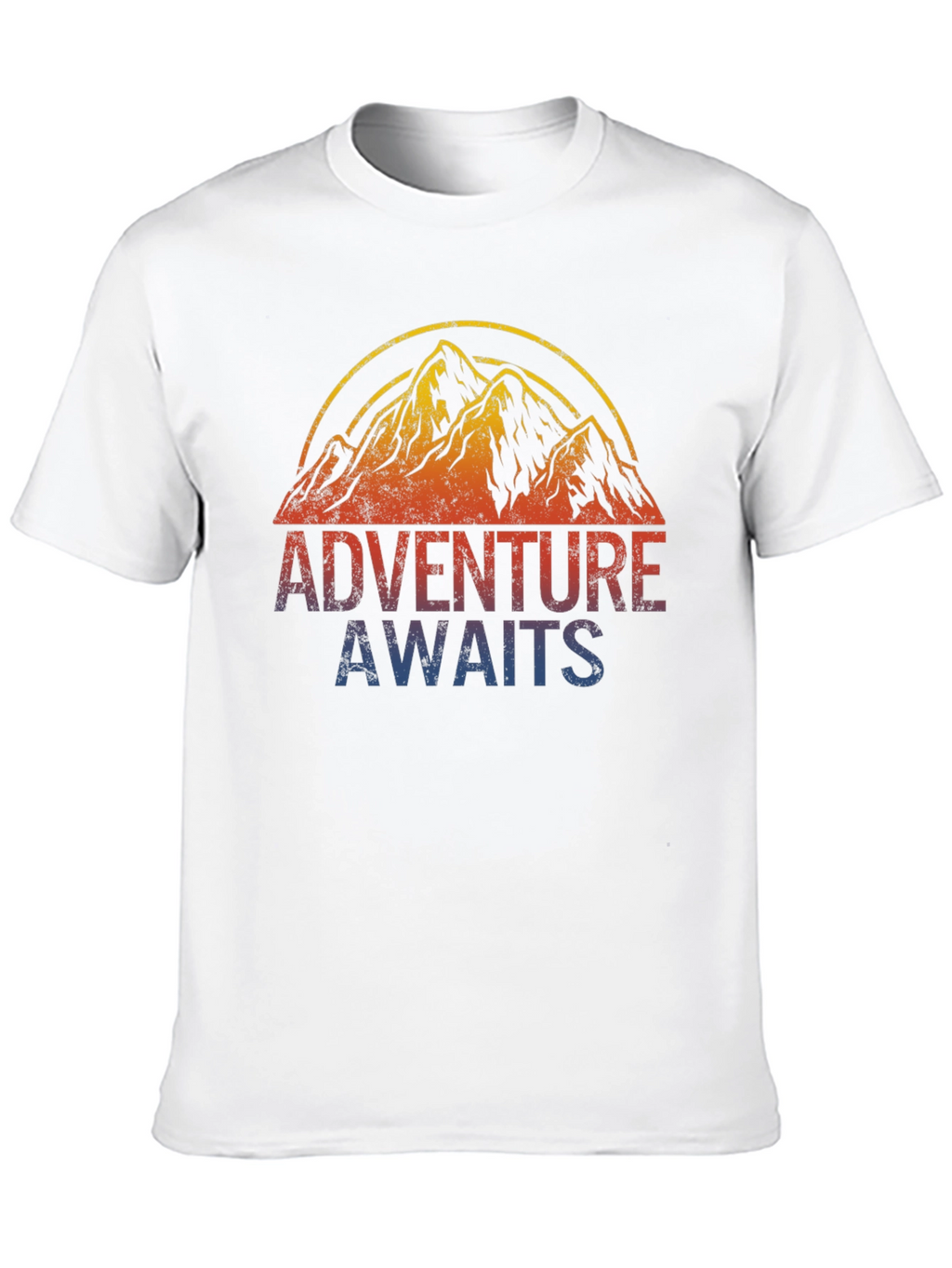 Adventure Awaits Graphic Tee - Mountain Design