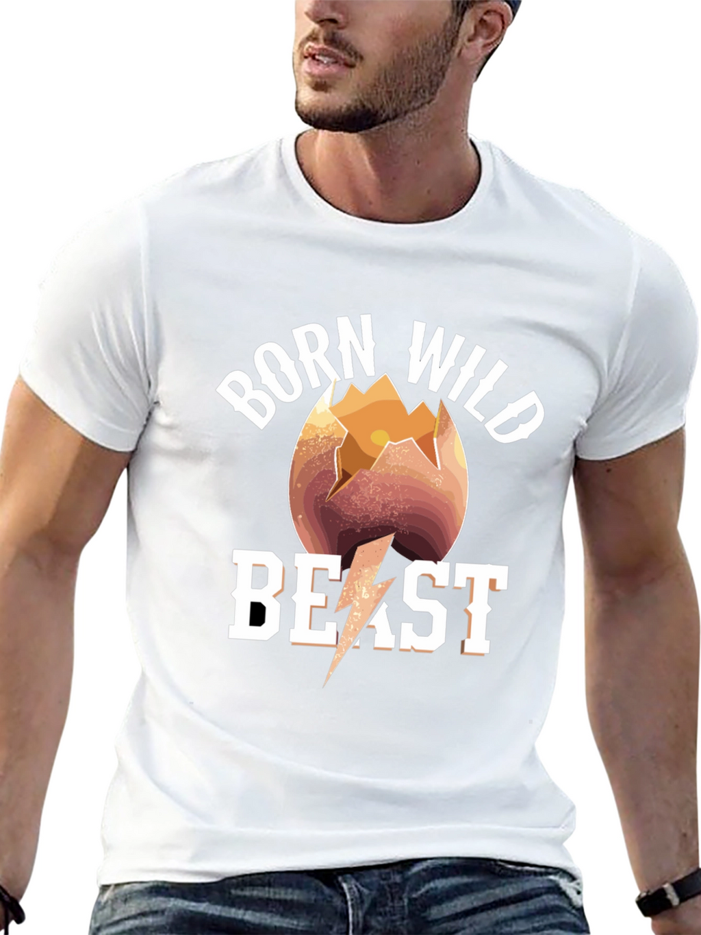 Born Wild Beast T-Shirt - Graphic Tee