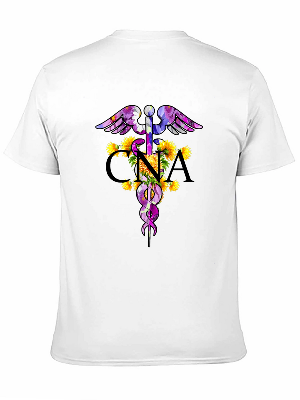Floral CNA Caduceus T-Shirt