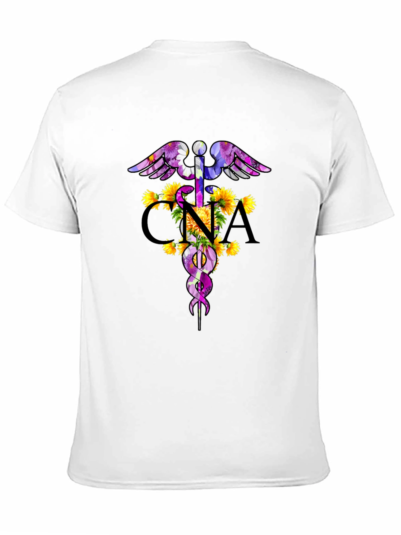 Floral CNA Caduceus T-Shirt