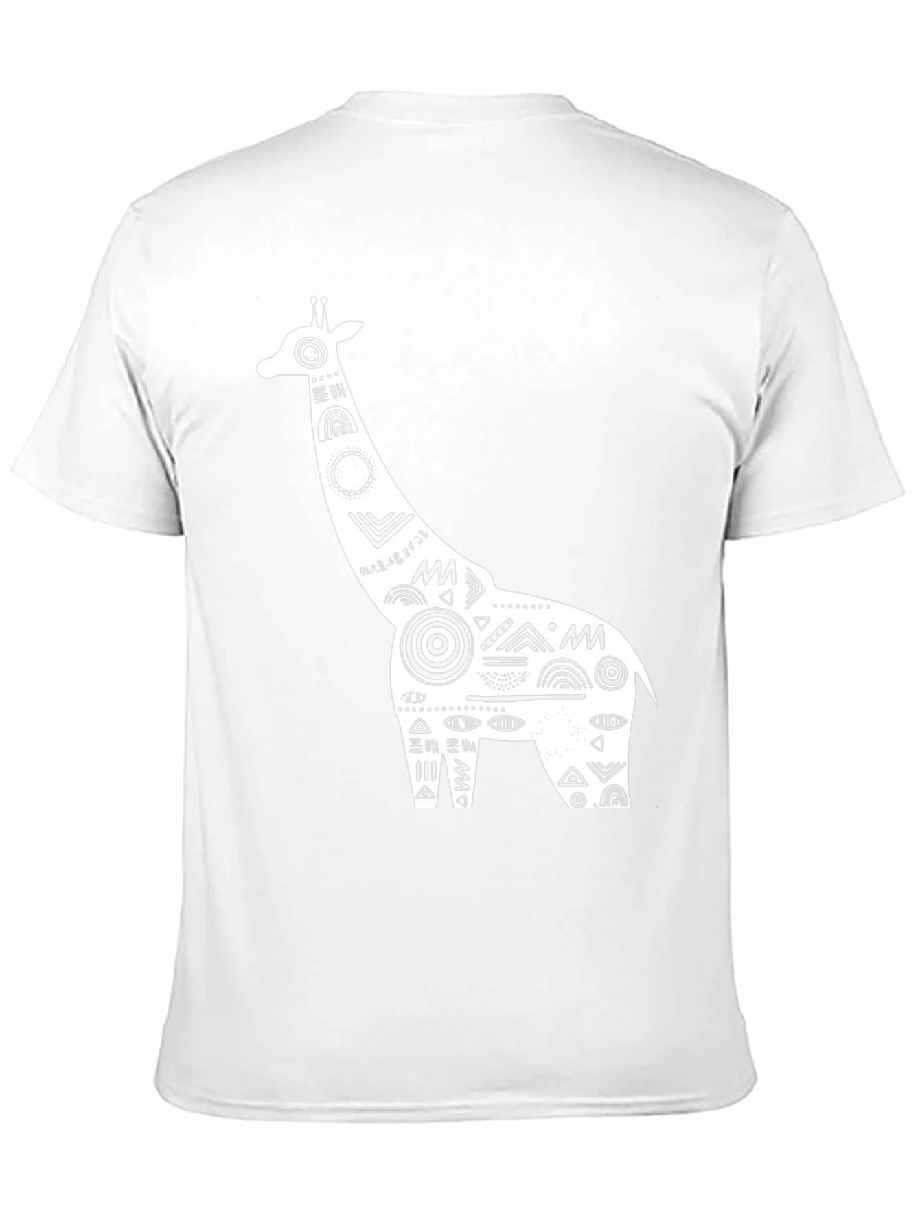 Giraffe Graphic Tee - Black Cotton