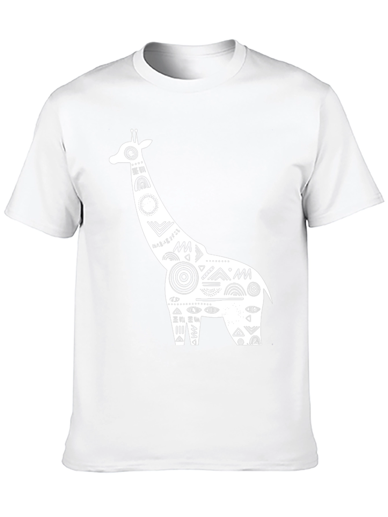 Giraffe Graphic Tee - Black Cotton