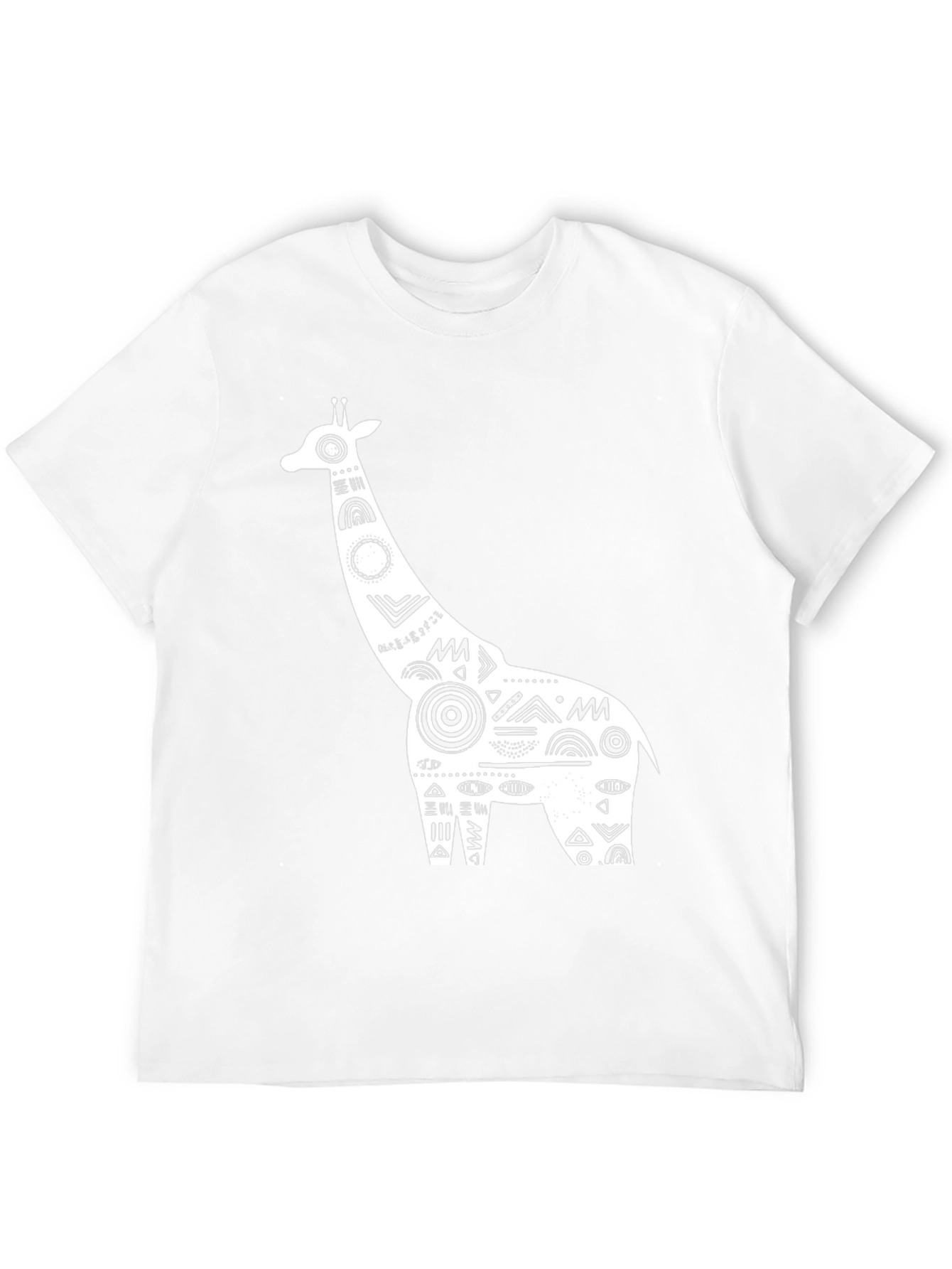 Giraffe Graphic Tee - Black Cotton