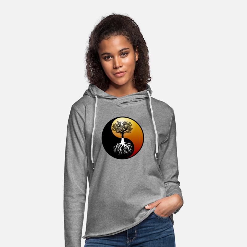 Yin yang with trees