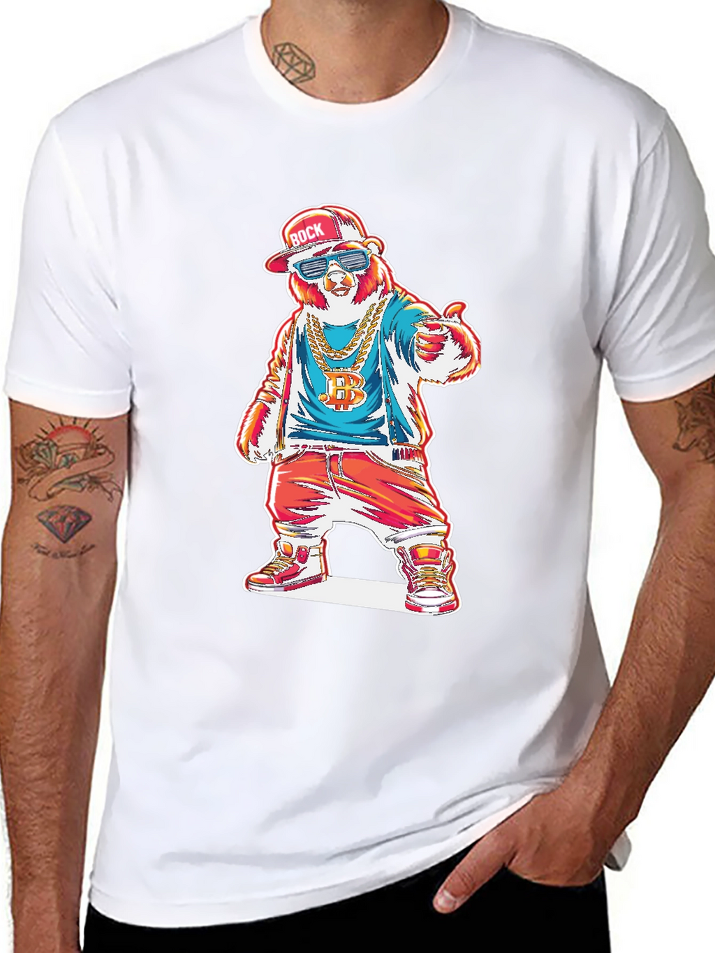 Cool Bear Graphic T-Shirt - Streetwear Style