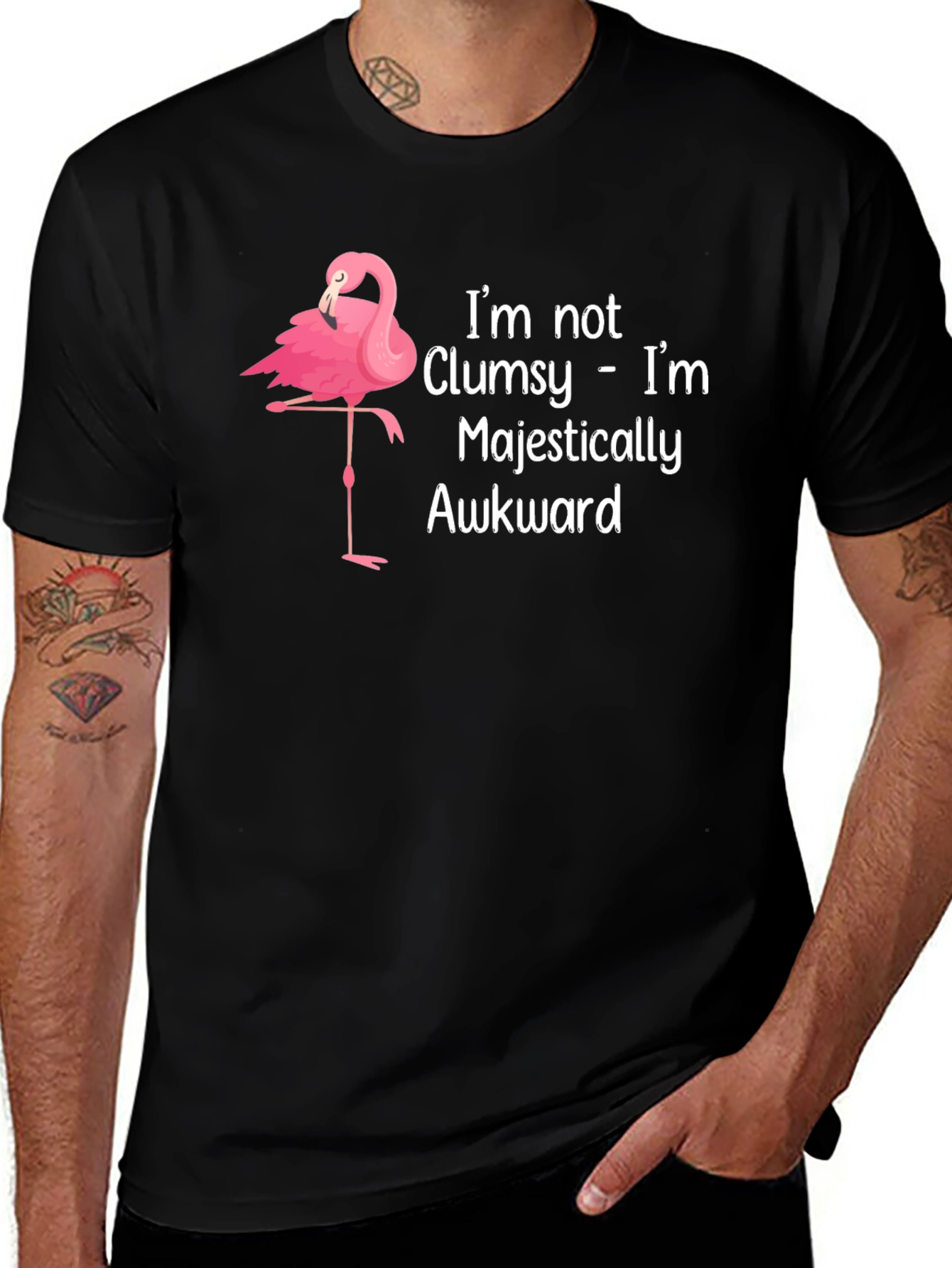 Majestically Awkward Flamingo T-Shirt