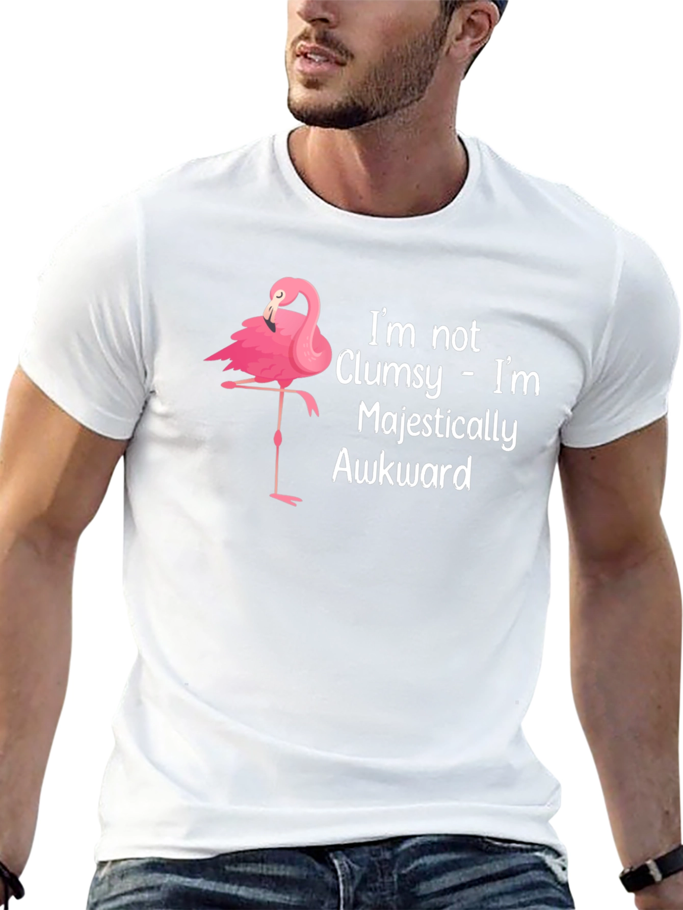 Majestically Awkward Flamingo T-Shirt