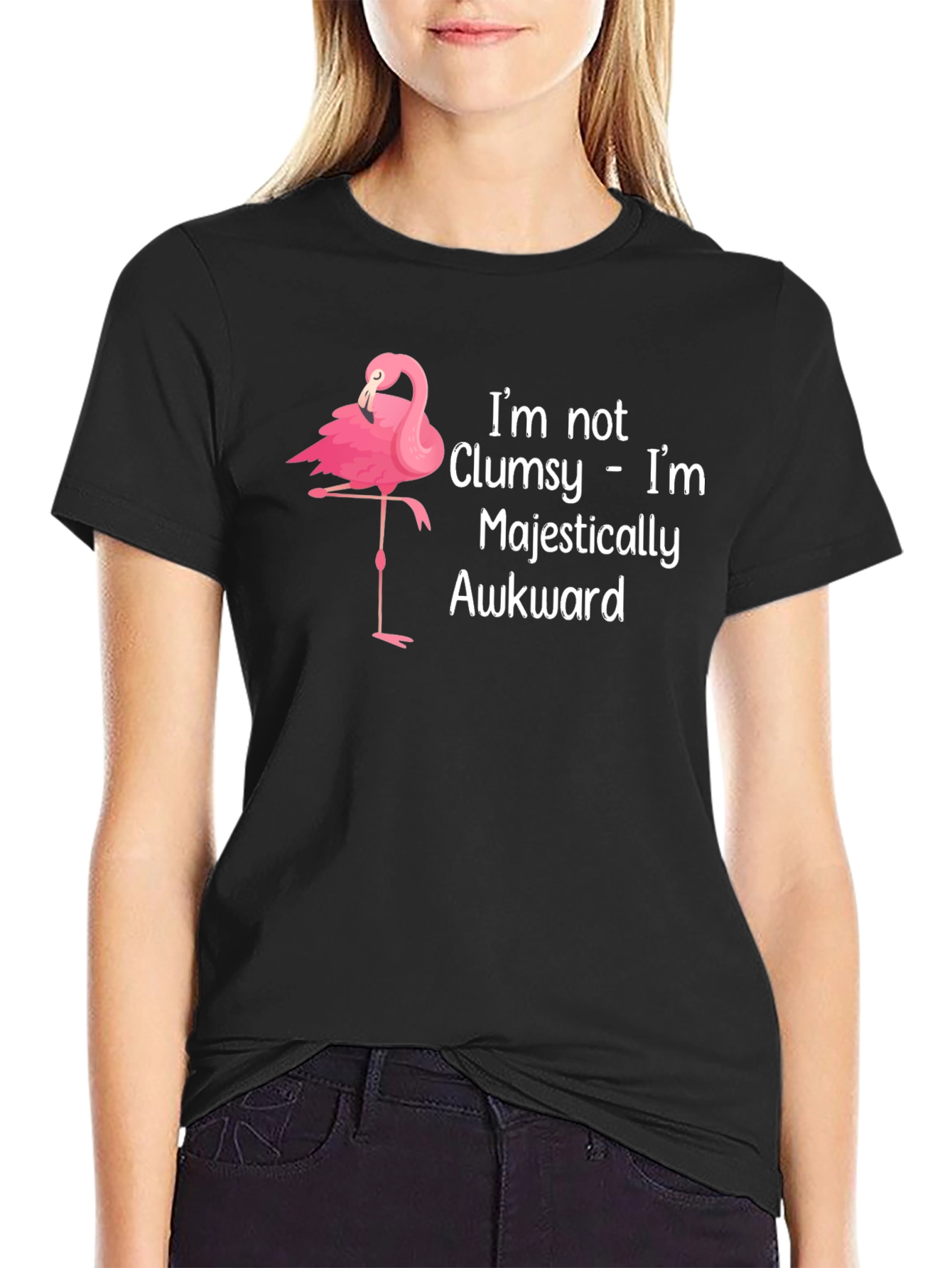 Majestically Awkward Flamingo T-Shirt