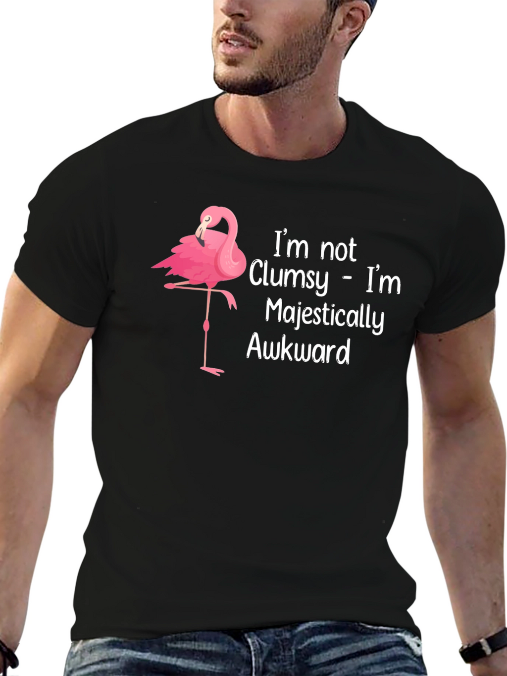 Majestically Awkward Flamingo T-Shirt