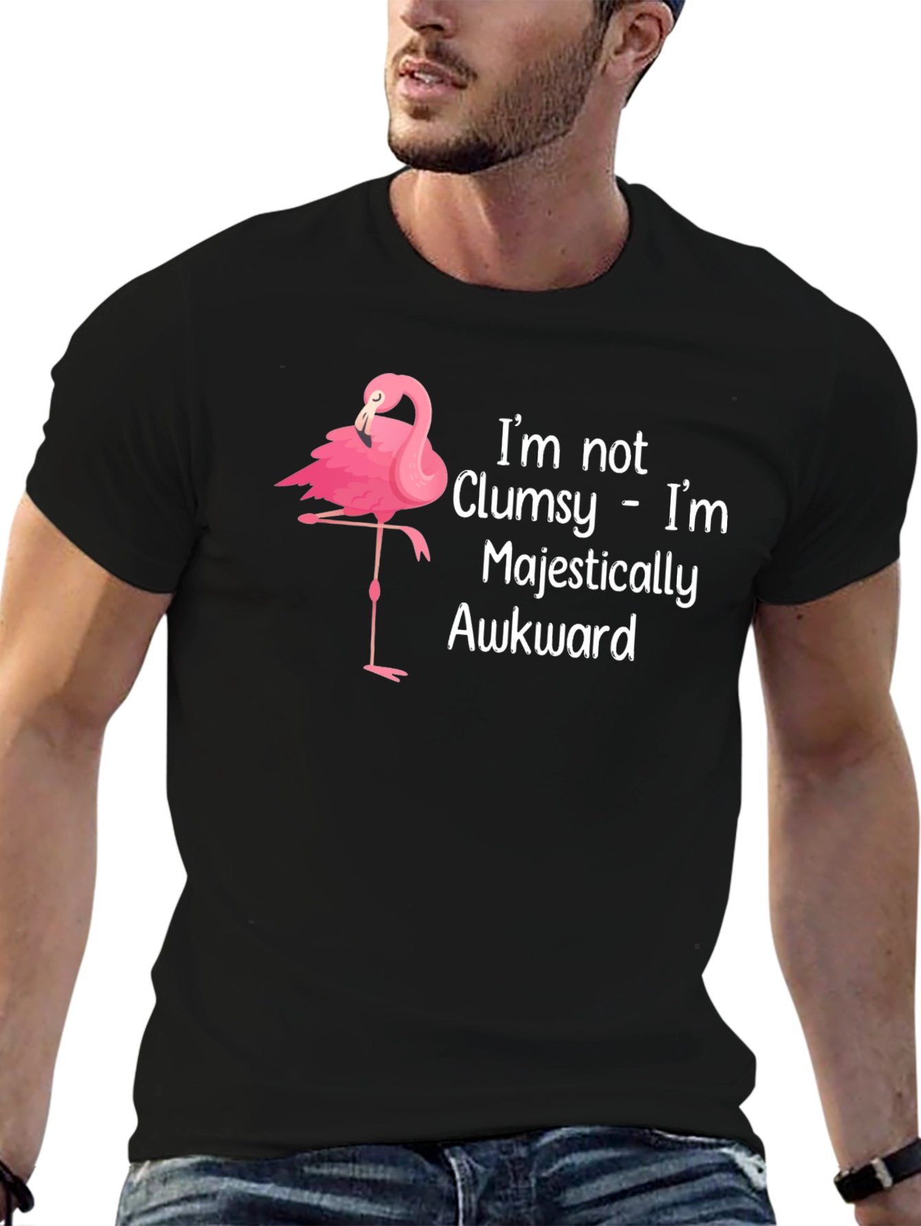 Majestically Awkward Flamingo T-Shirt
