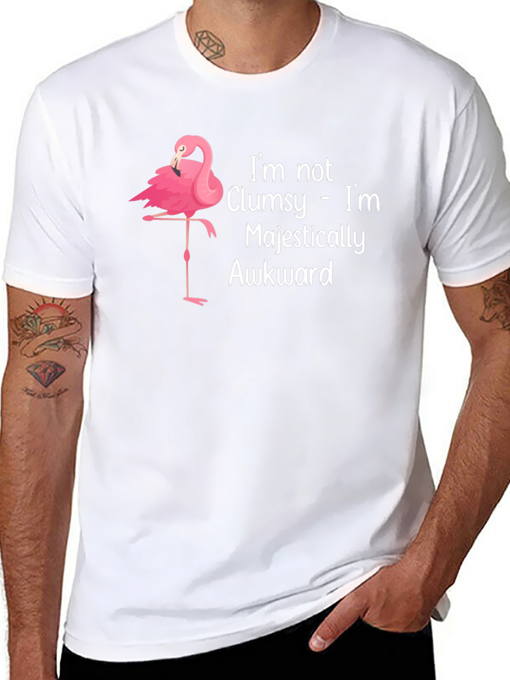 Majestically Awkward Flamingo T-Shirt