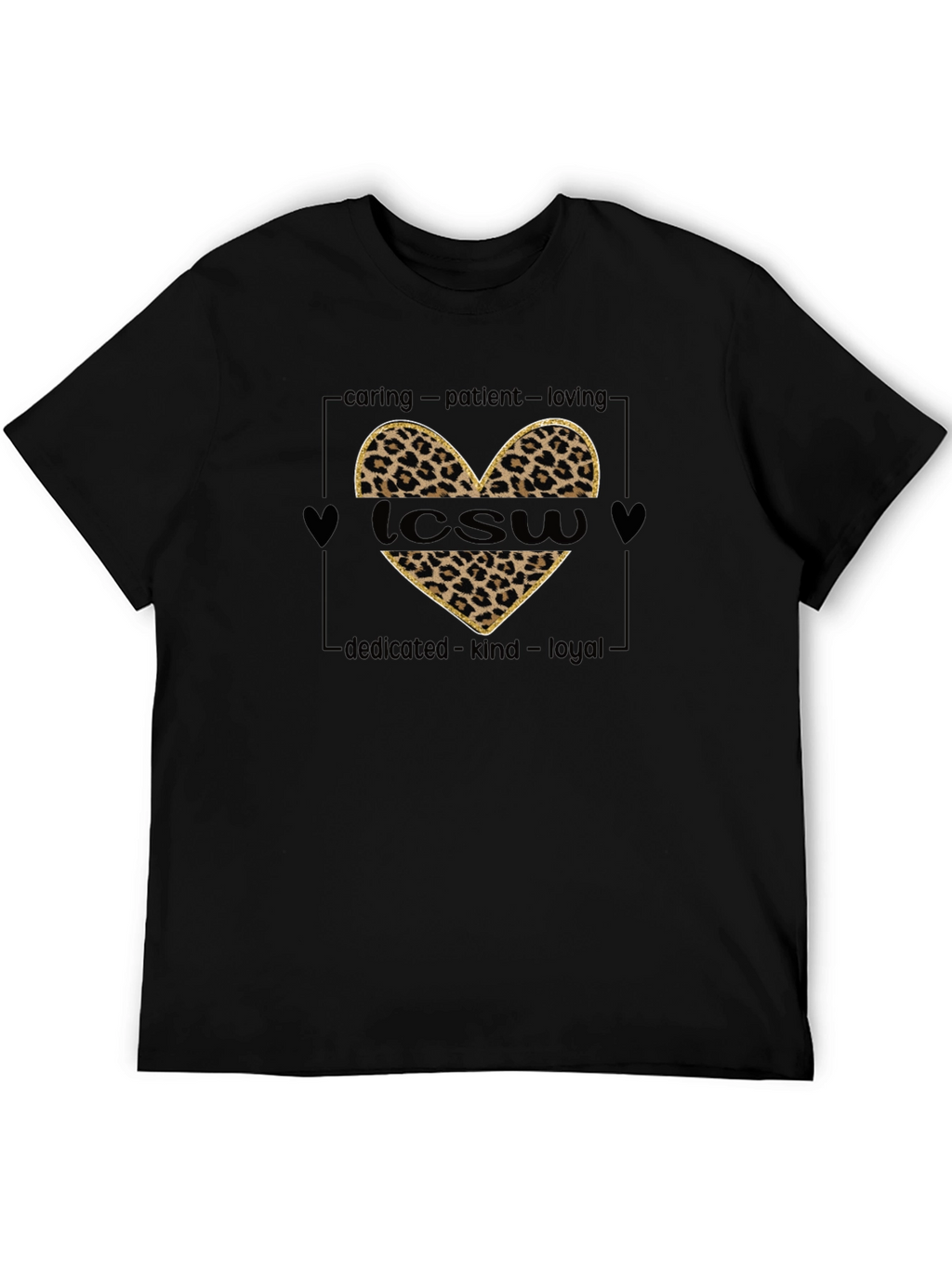 LCWS Heart Leopard Print T-Shirt