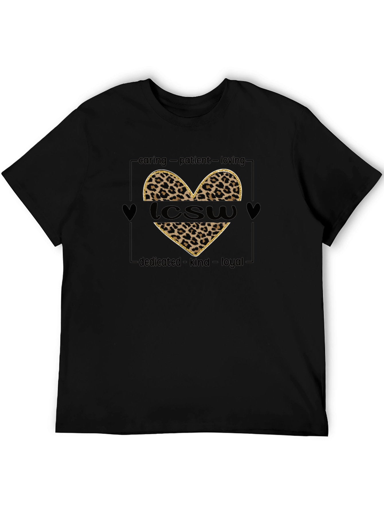 LCWS Heart Leopard Print T-Shirt