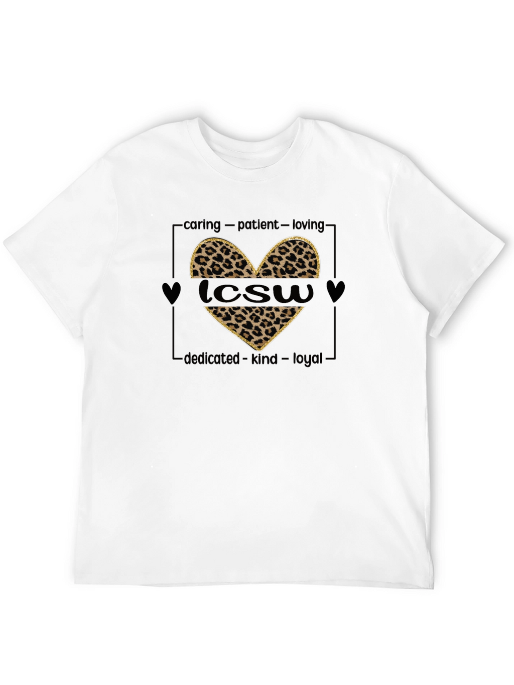 LCWS Heart Leopard Print T-Shirt