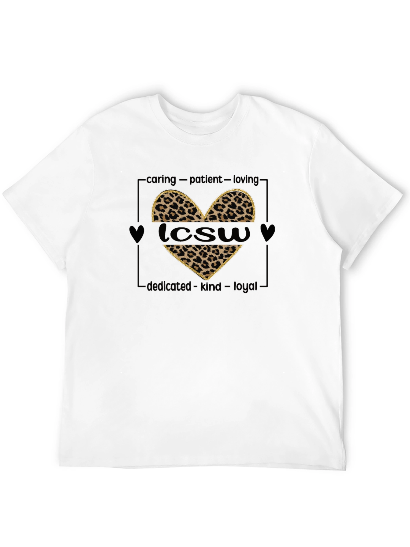 LCWS Heart Leopard Print T-Shirt