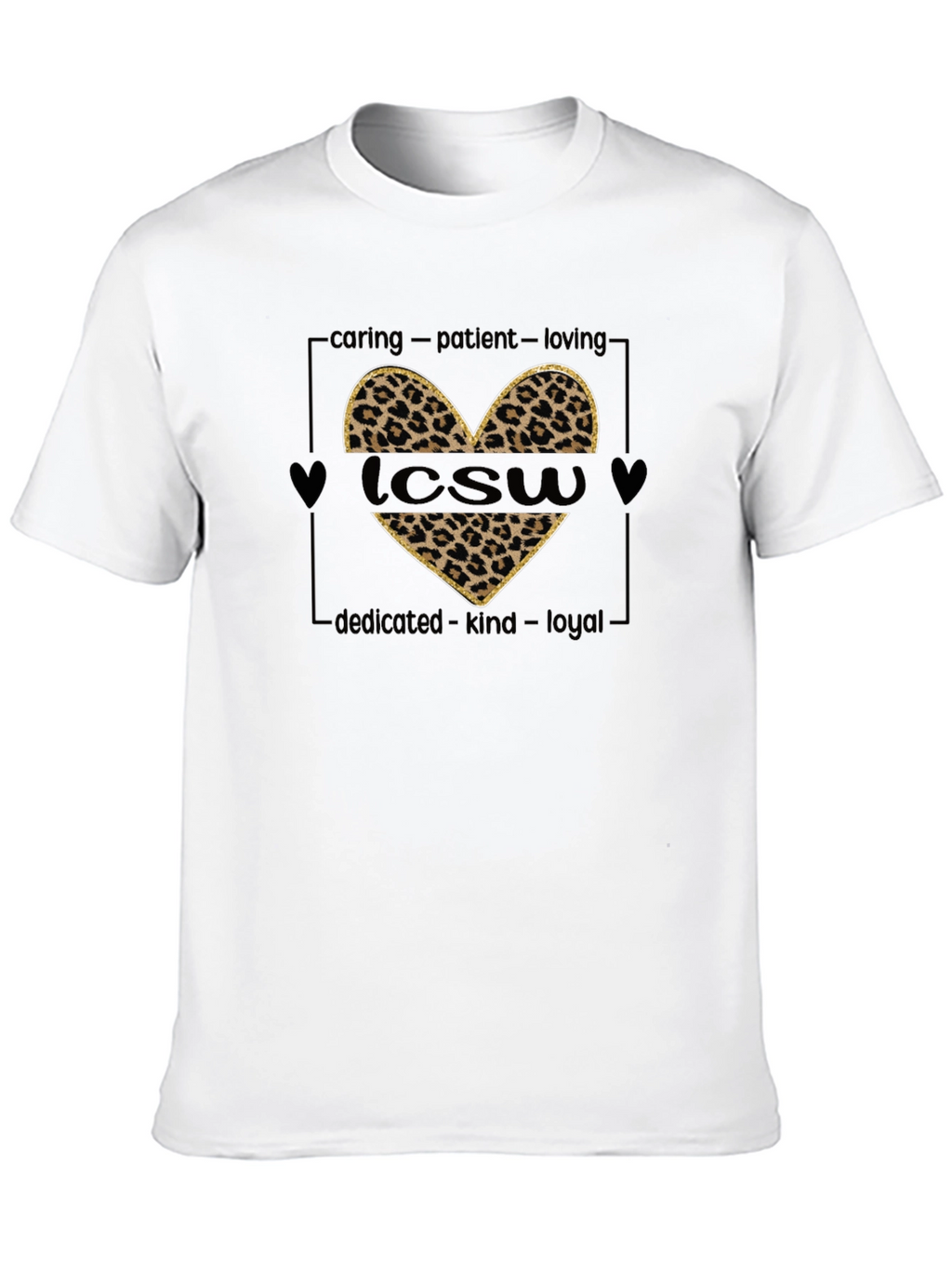 LCWS Heart Leopard Print T-Shirt