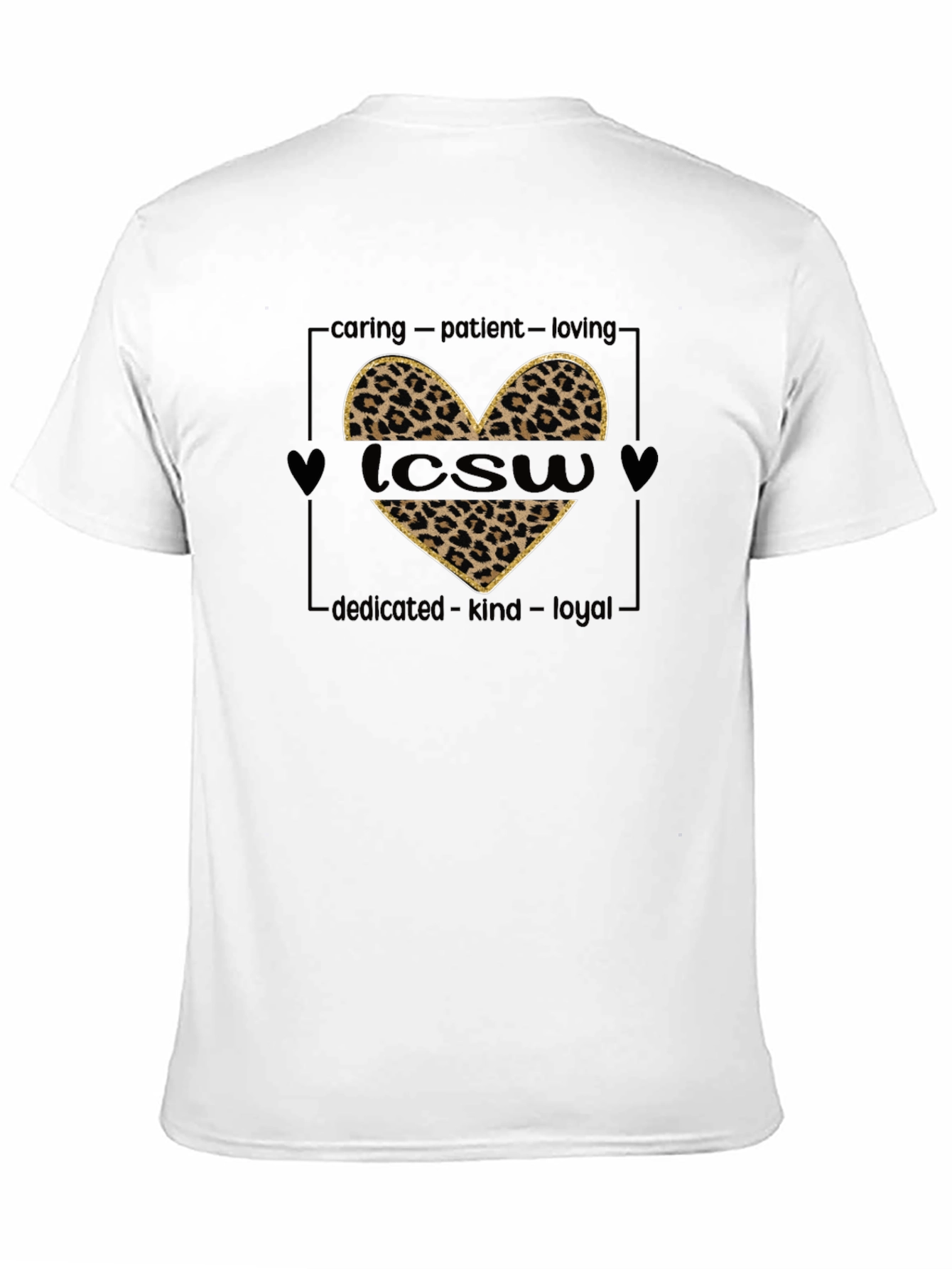LCWS Heart Leopard Print T-Shirt