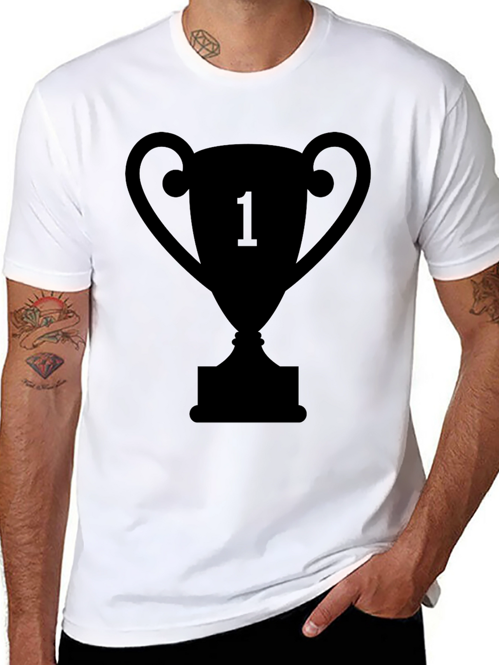 Trophy Graphic Tee - Number One Shirt
