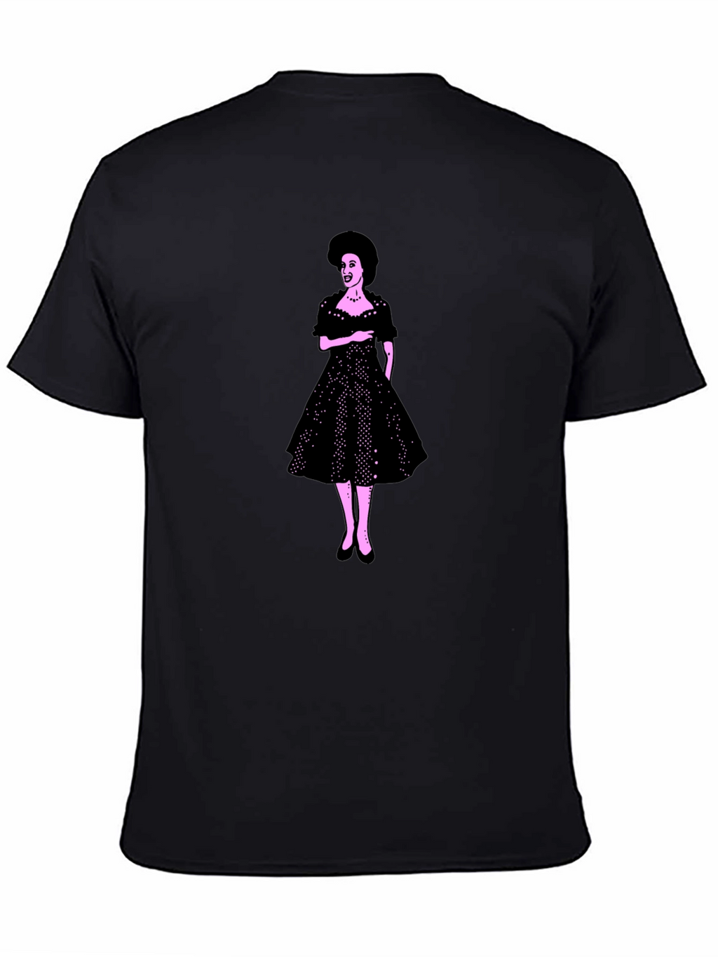 Retro Dress Graphic Tee - Classic Style