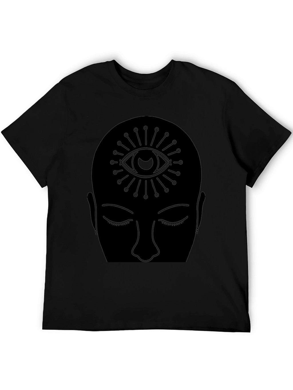 Third Eye Meditation Graphic Tee - Black