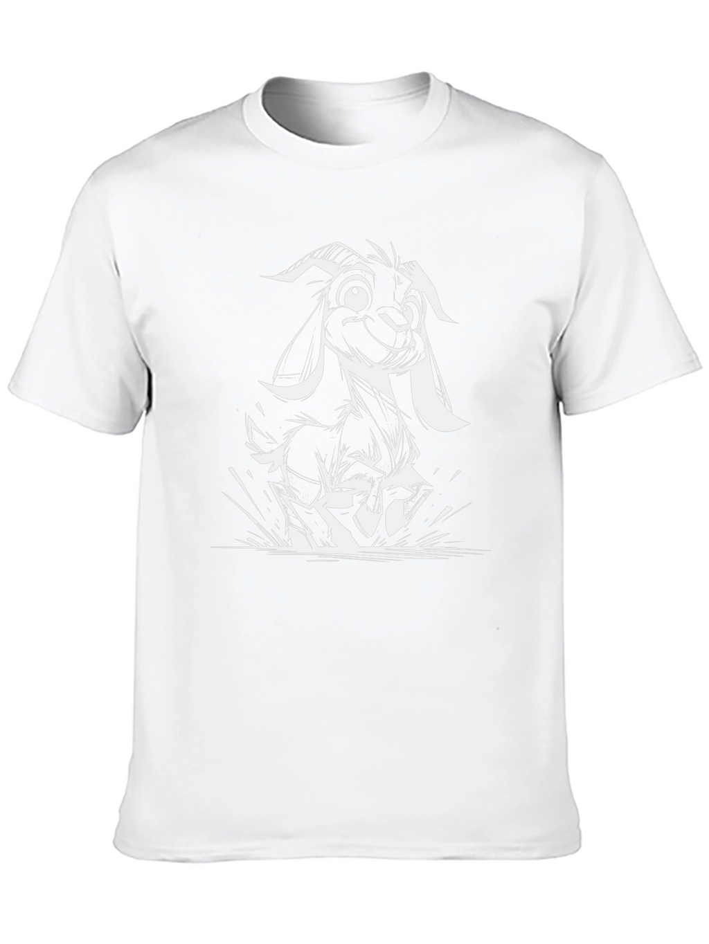Goat Graphic Tee - Black Crew Neck T-Shirt