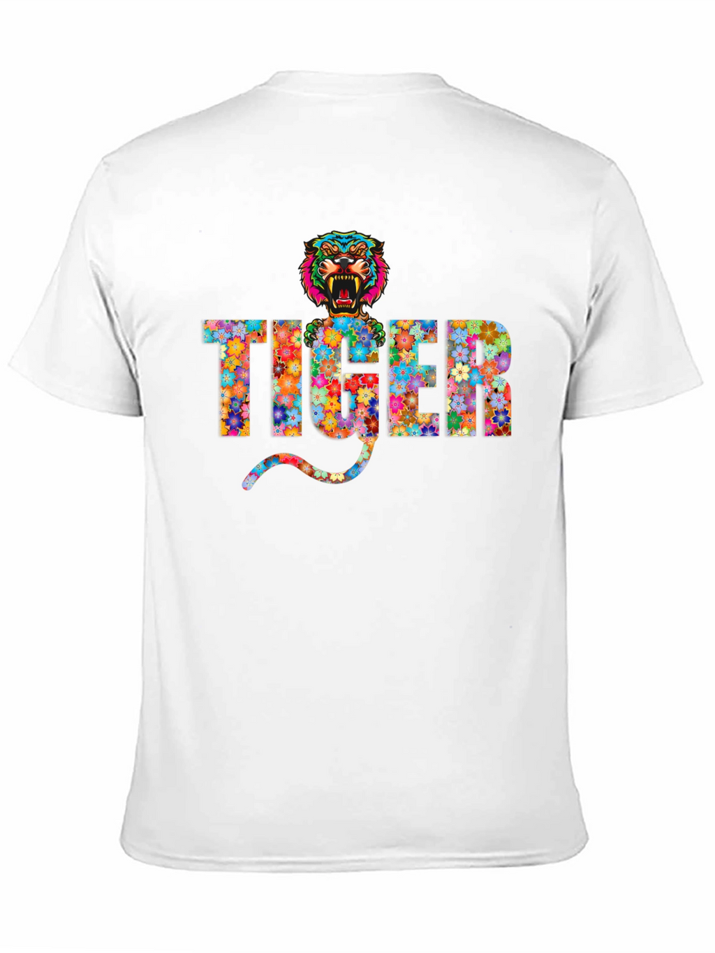 Floral Tiger Graphic T-Shirt