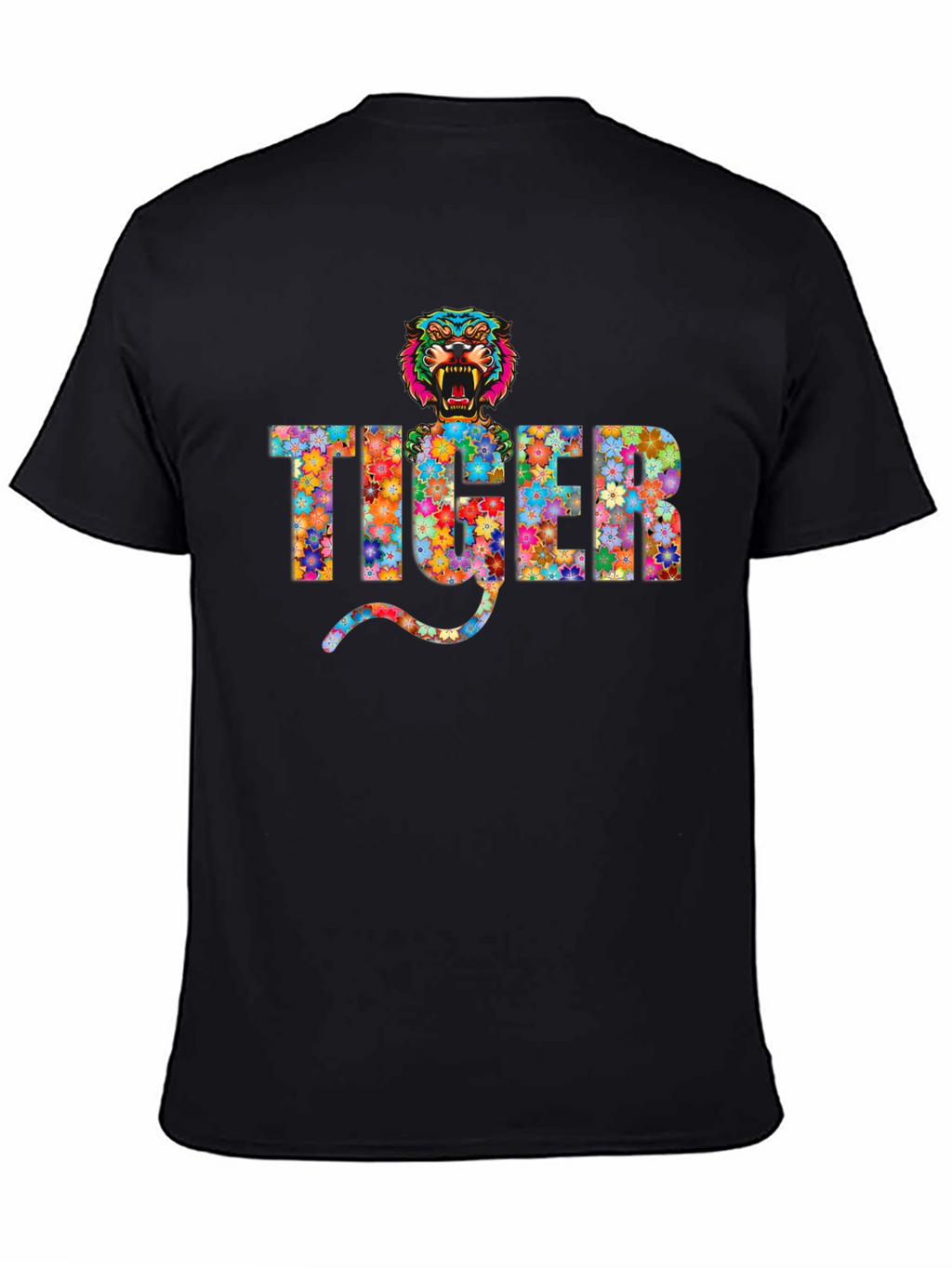 Floral Tiger Graphic T-Shirt