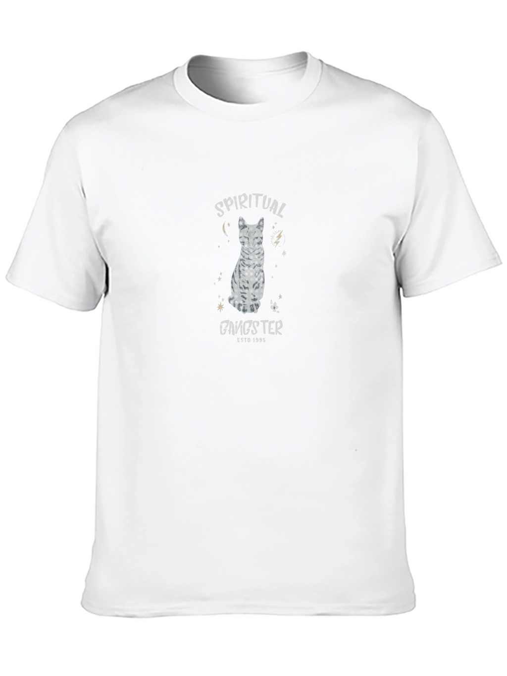 Spiritual Gangster Cat Graphic Tee - Black