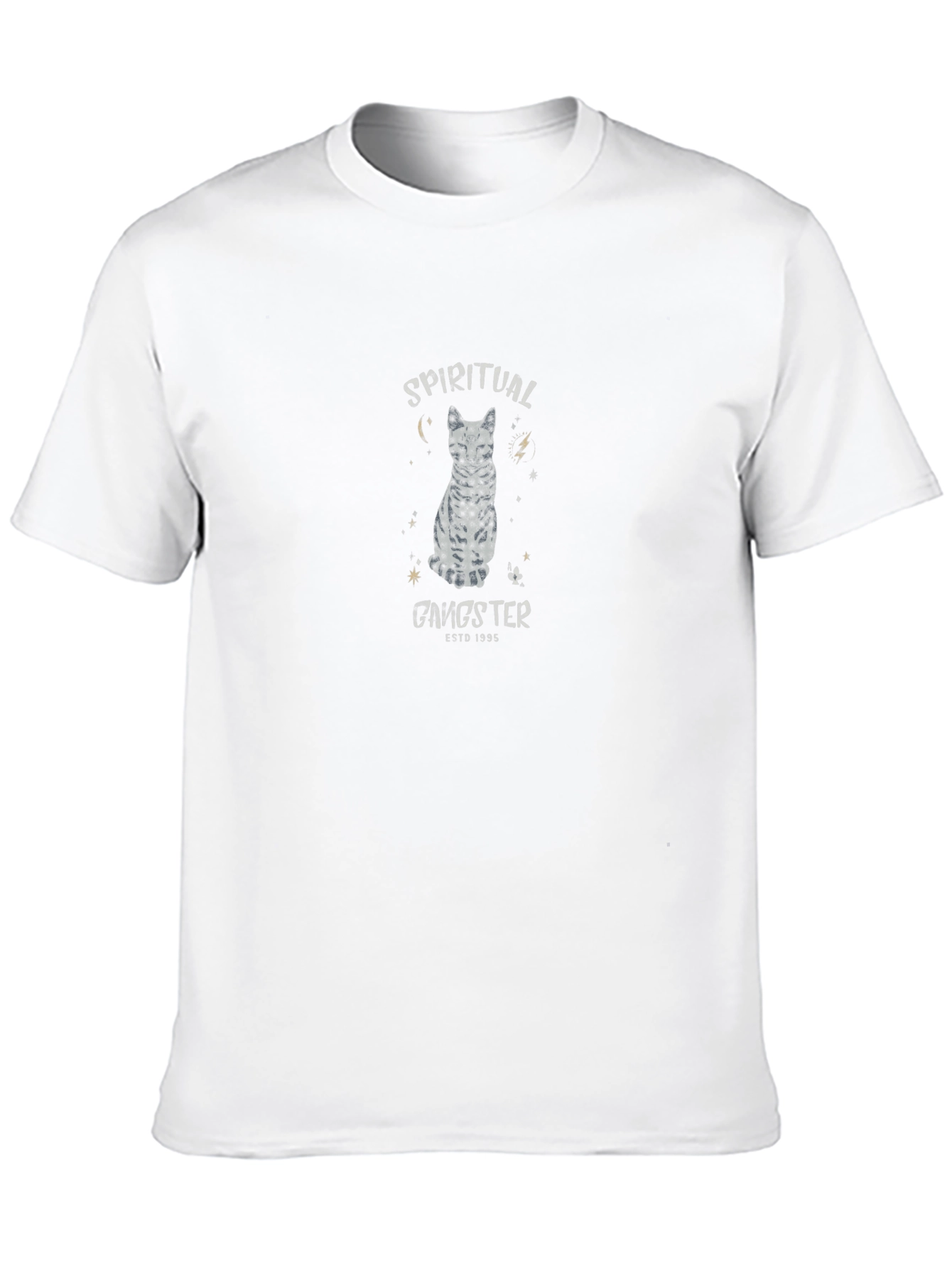 Spiritual Gangster Cat Graphic Tee - Black