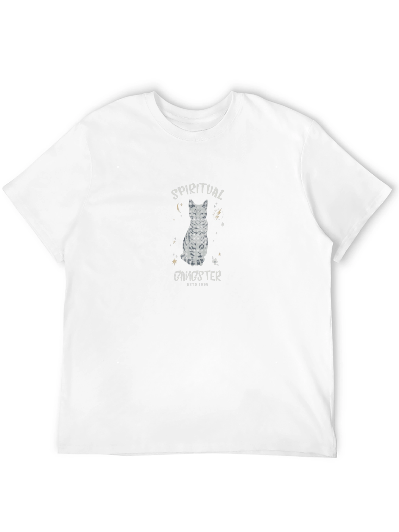 Spiritual Gangster Cat Graphic Tee - Black