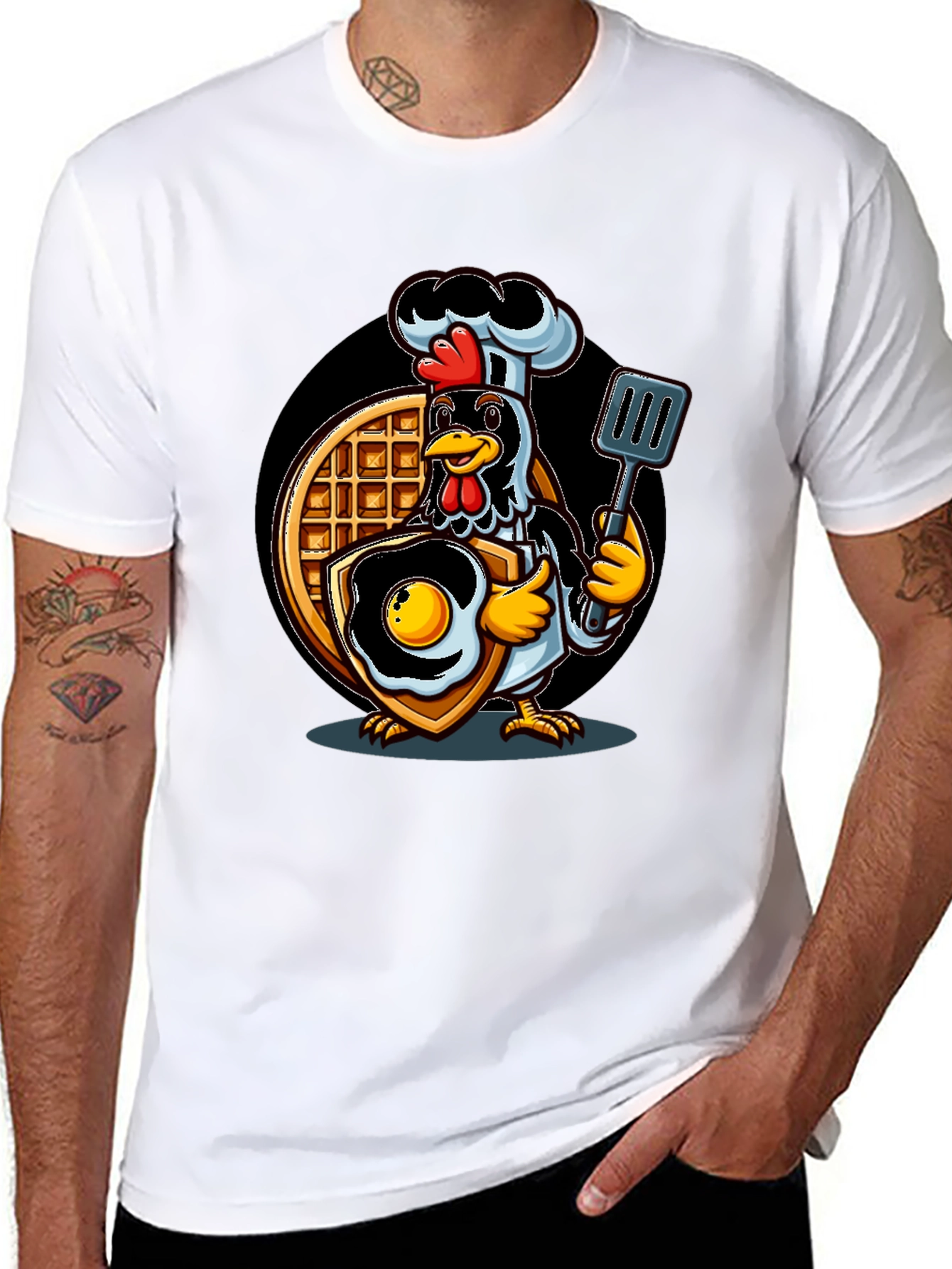 Chef Chicken Waffle & Egg T-Shirt