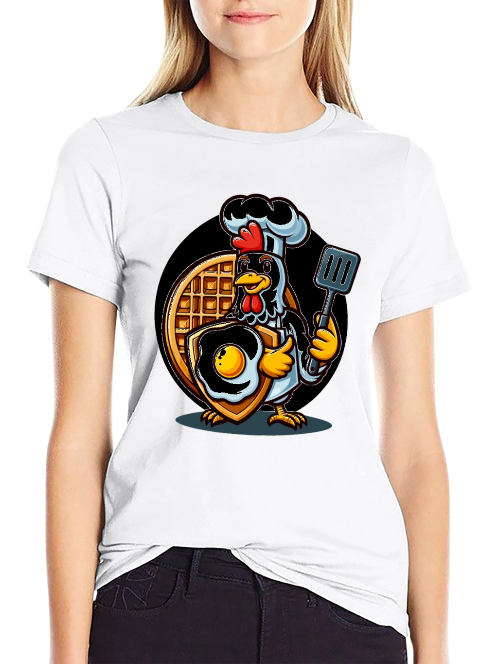 Chef Chicken Waffle & Egg T-Shirt