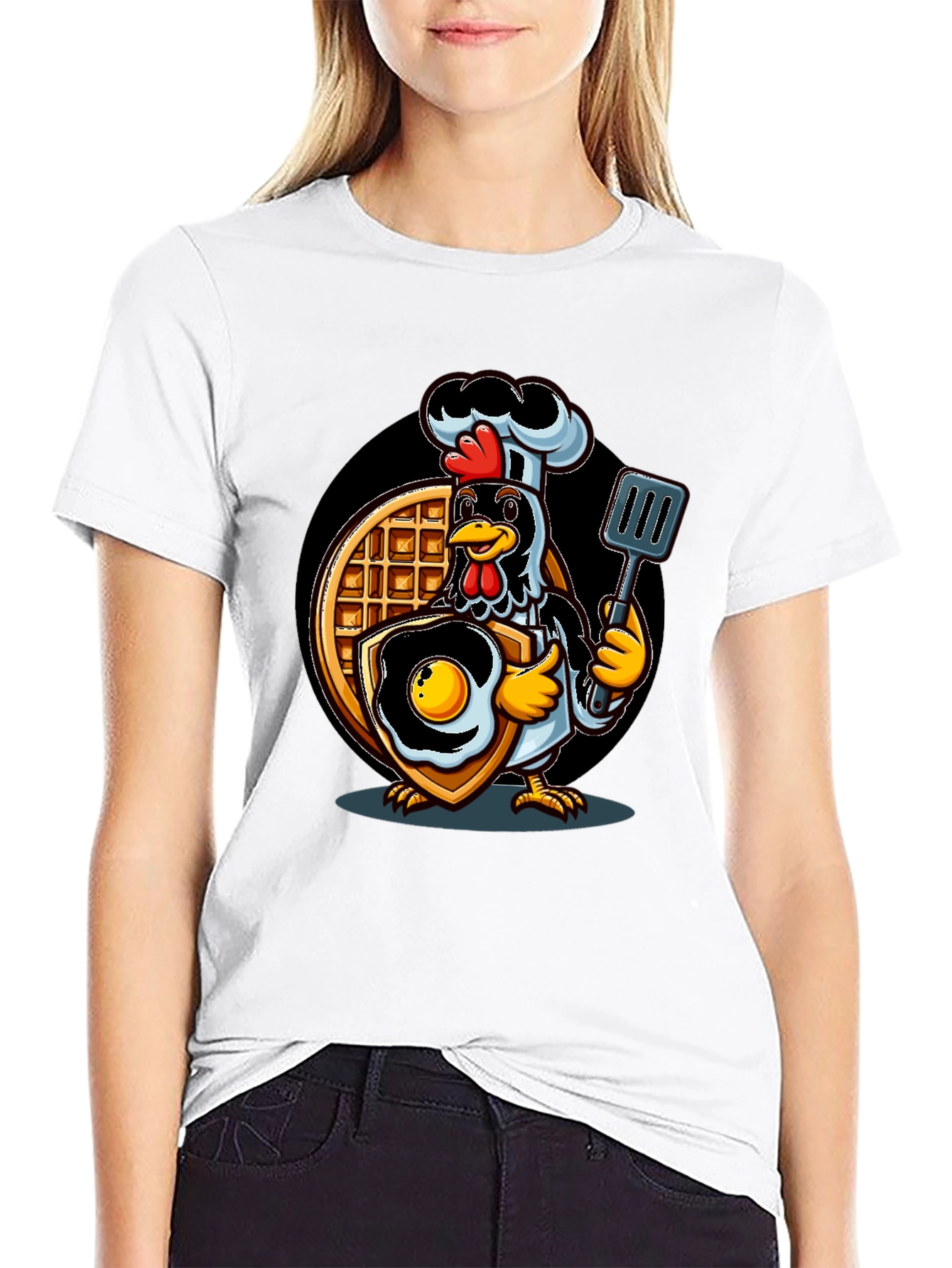 Chef Chicken Waffle & Egg T-Shirt