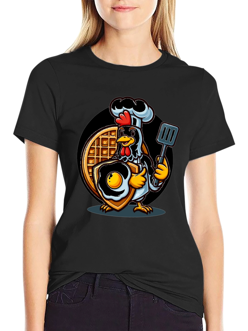 Chef Chicken Waffle & Egg T-Shirt