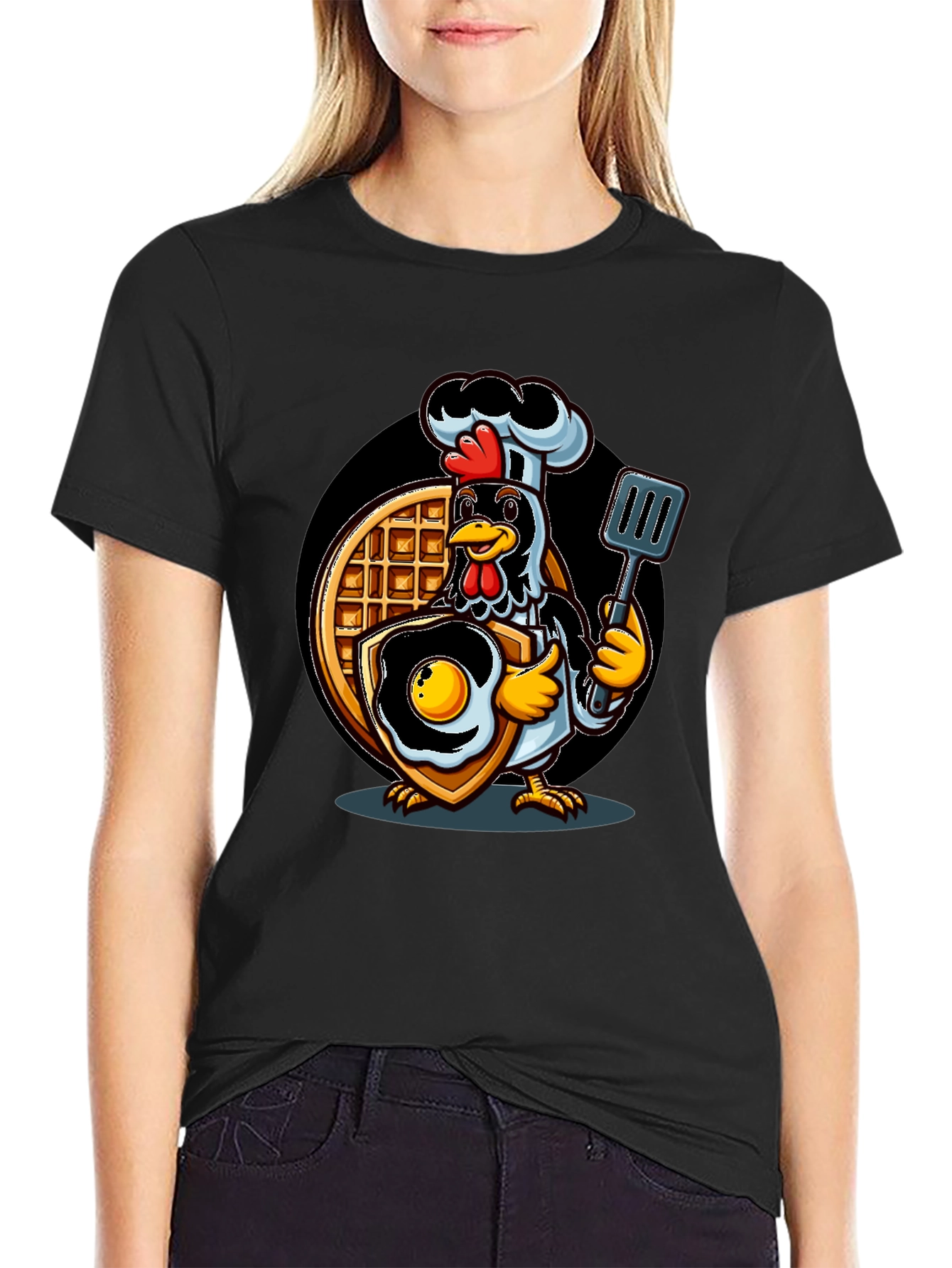Chef Chicken Waffle & Egg T-Shirt