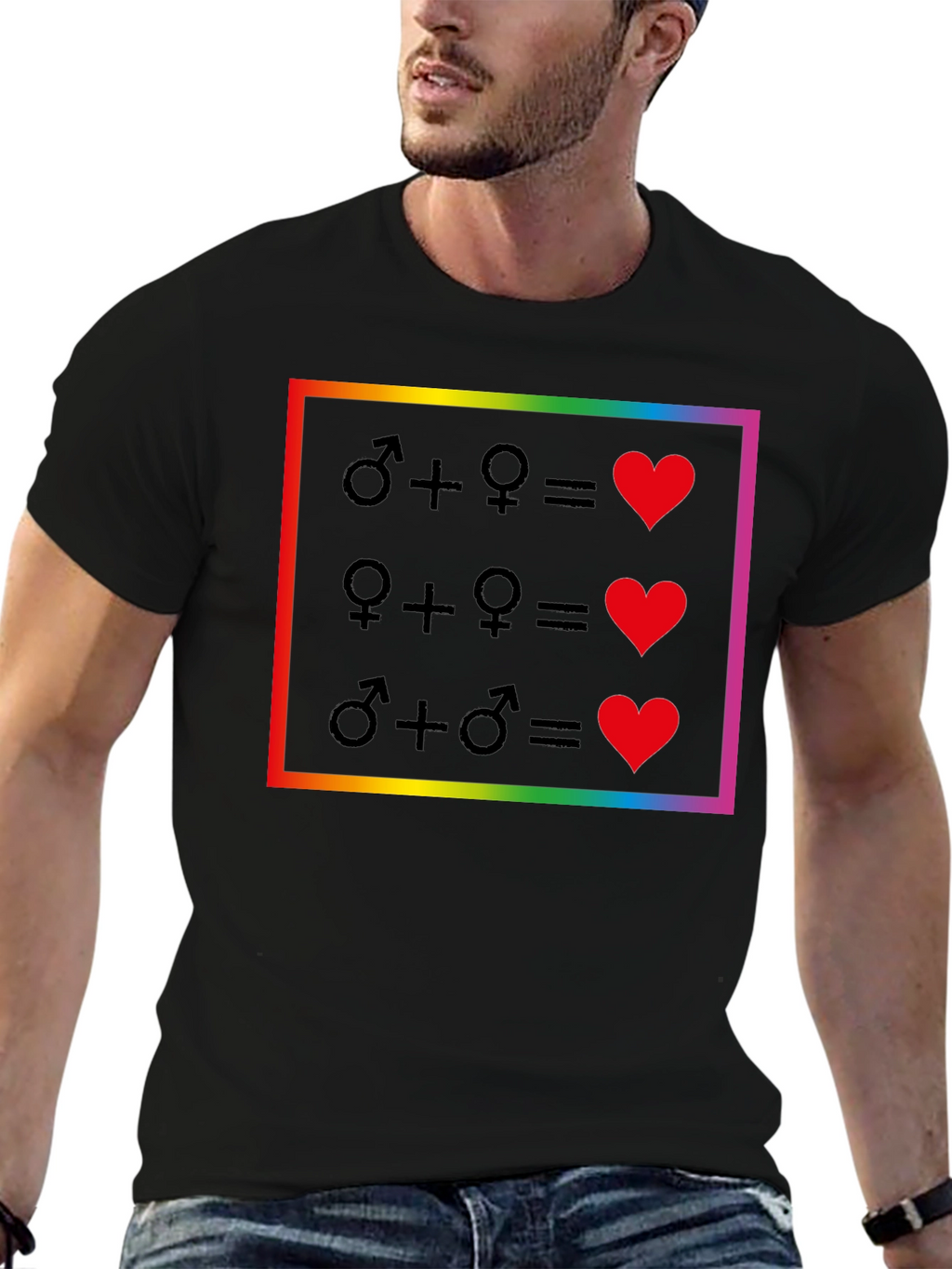 Love Wins Equality T-Shirt - Pride Rainbow Design