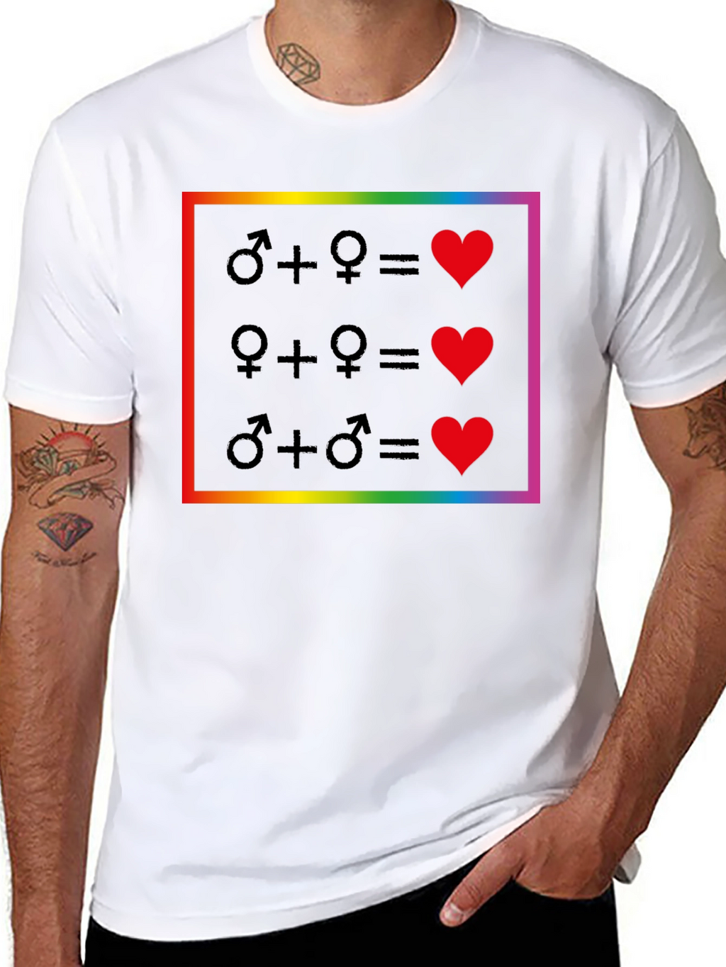 Love Wins Equality T-Shirt - Pride Rainbow Design
