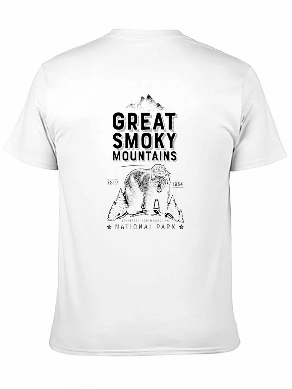 Great Smoky Mountains National Park Black Tee