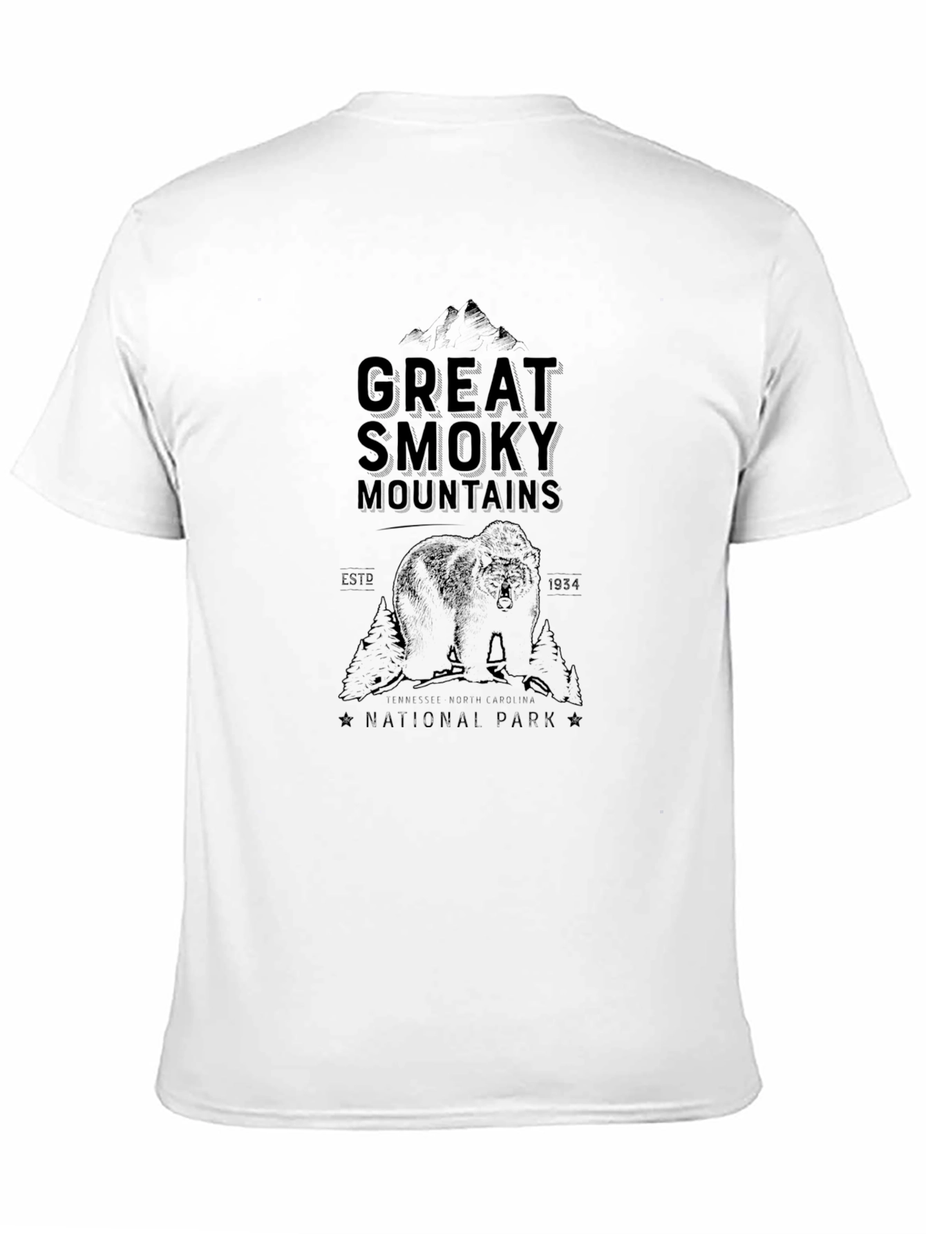 Great Smoky Mountains National Park Black Tee