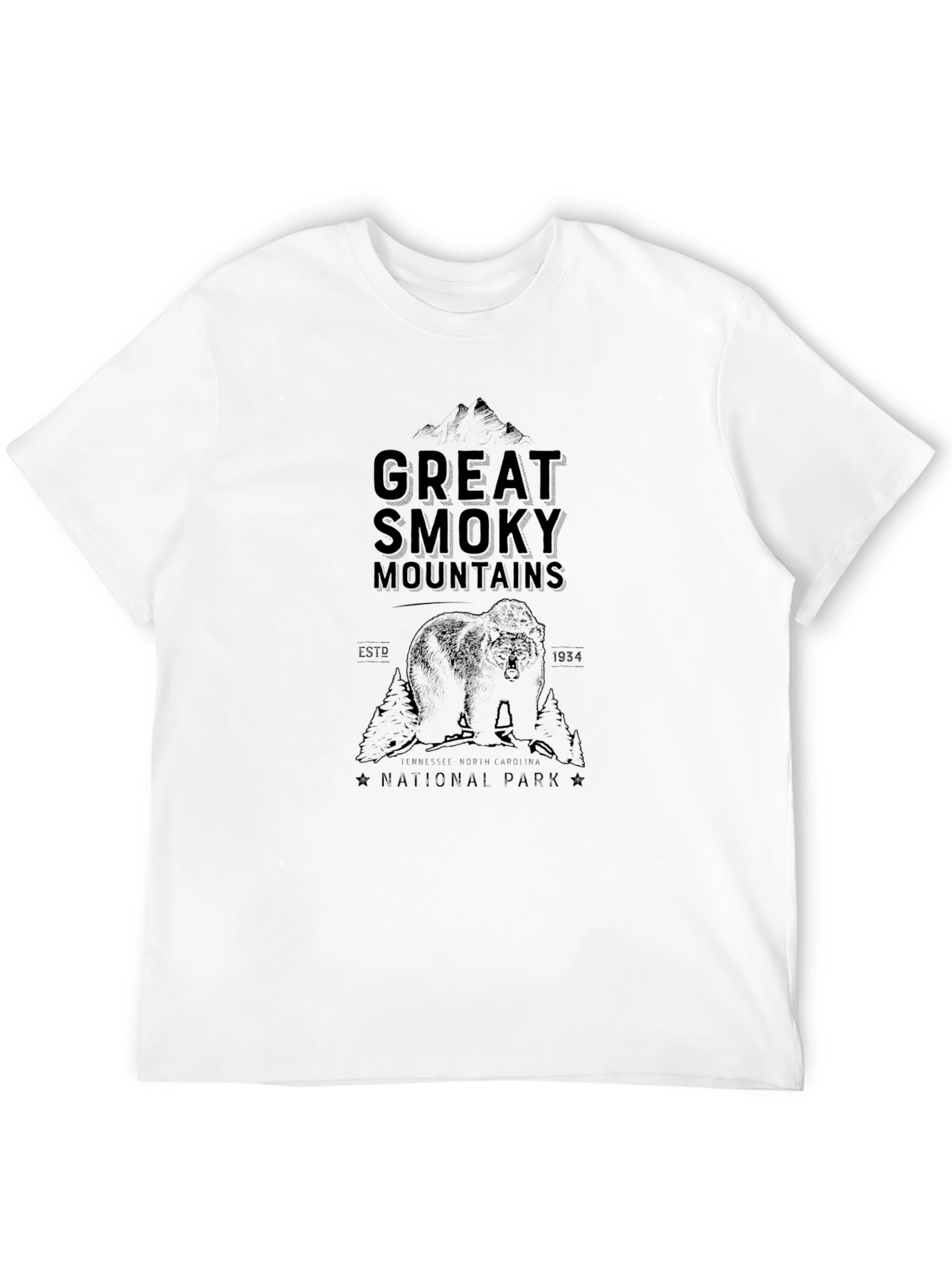 Great Smoky Mountains National Park Black Tee