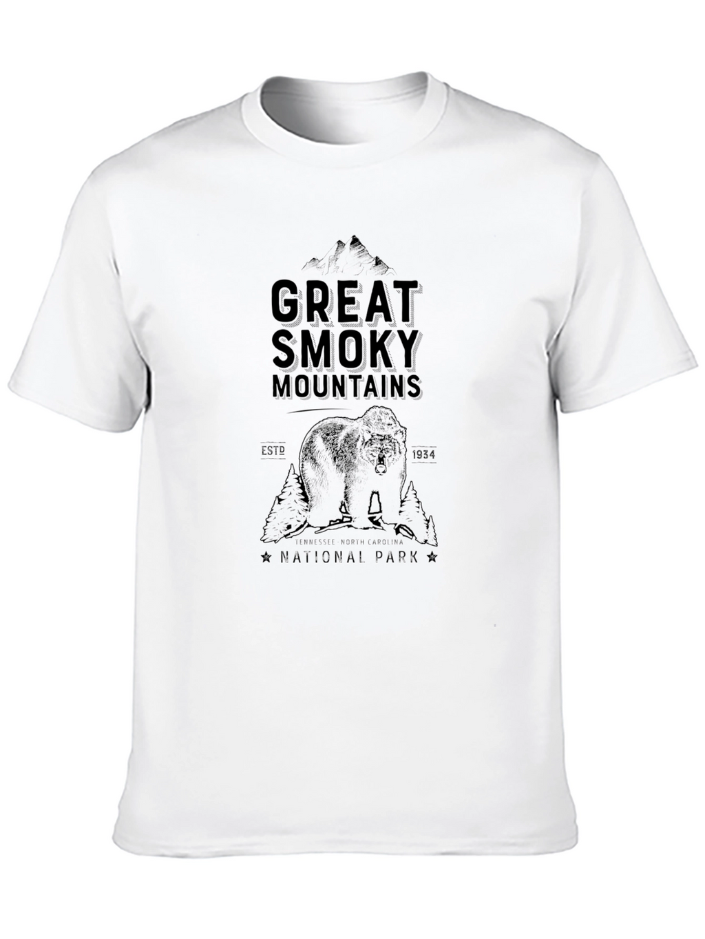 Great Smoky Mountains National Park Black Tee