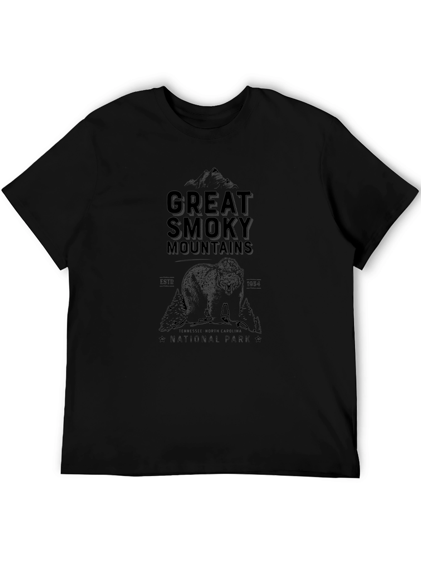 Great Smoky Mountains National Park Black Tee