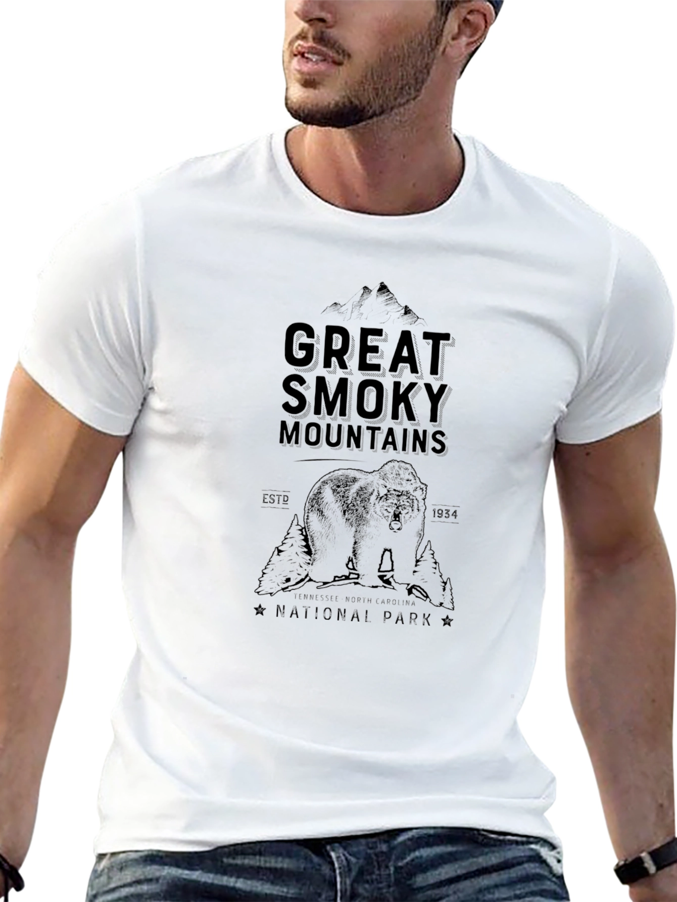 Great Smoky Mountains National Park Black Tee