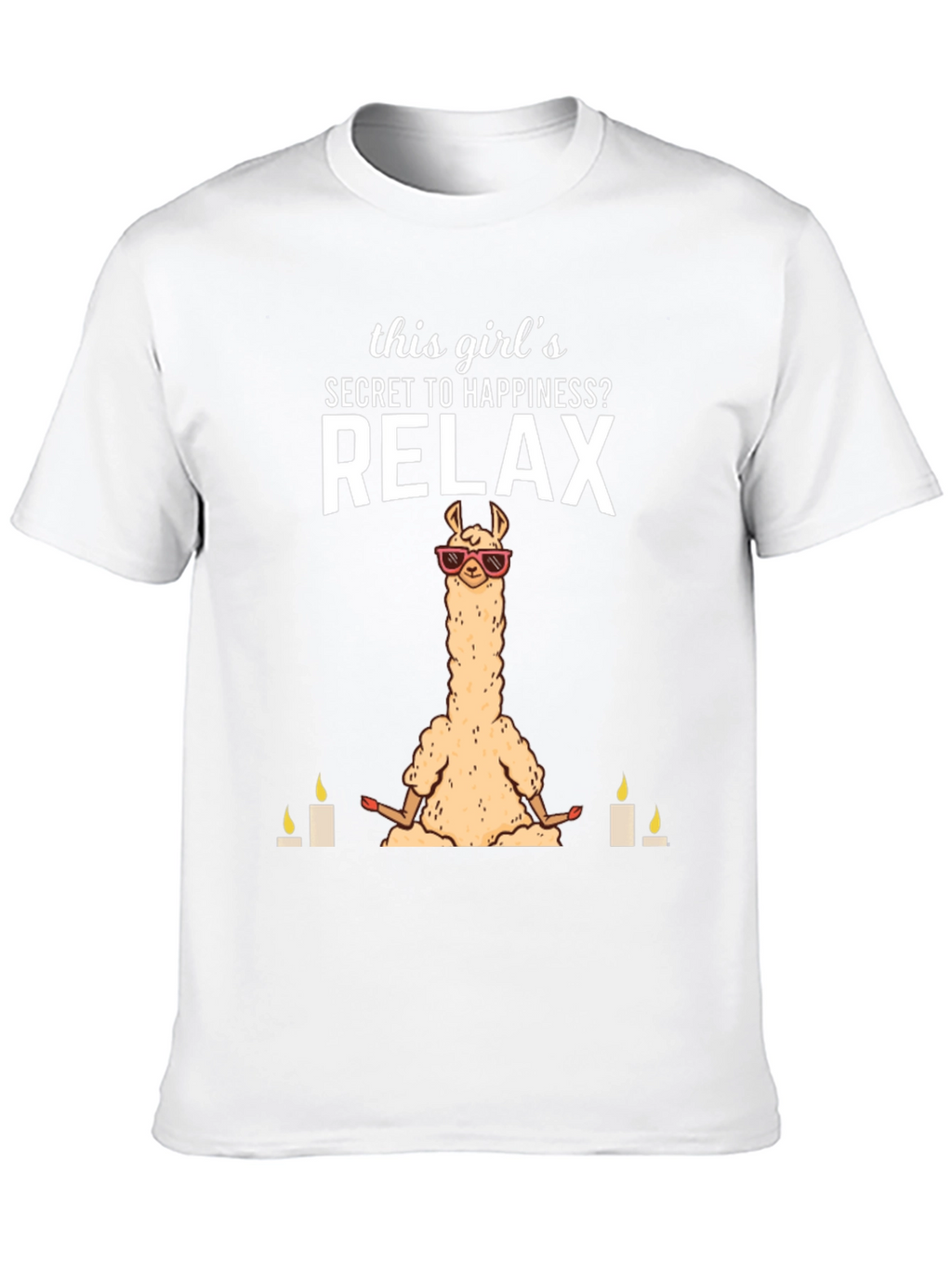 Relax Llama T-Shirt - Meditation & Happiness