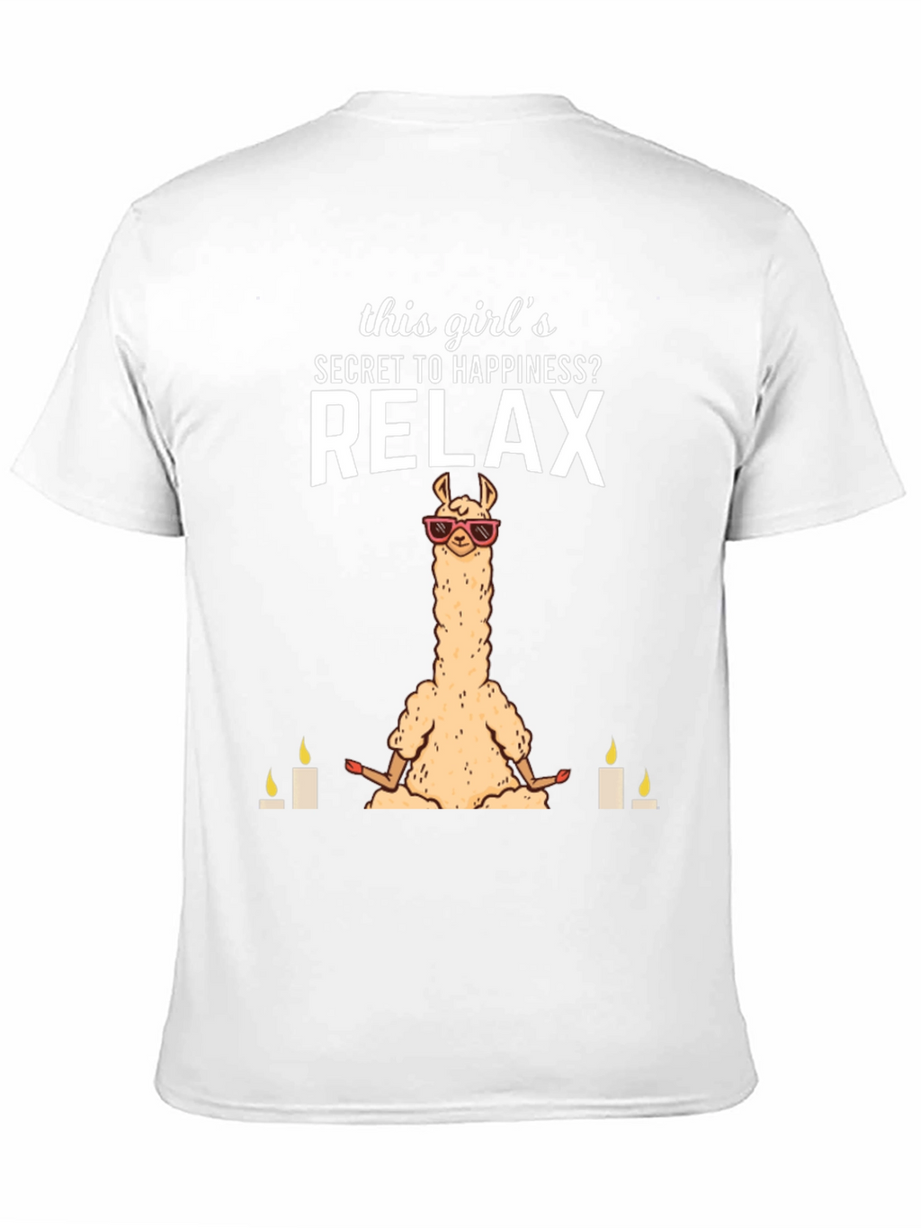 Relax Llama T-Shirt - Meditation & Happiness