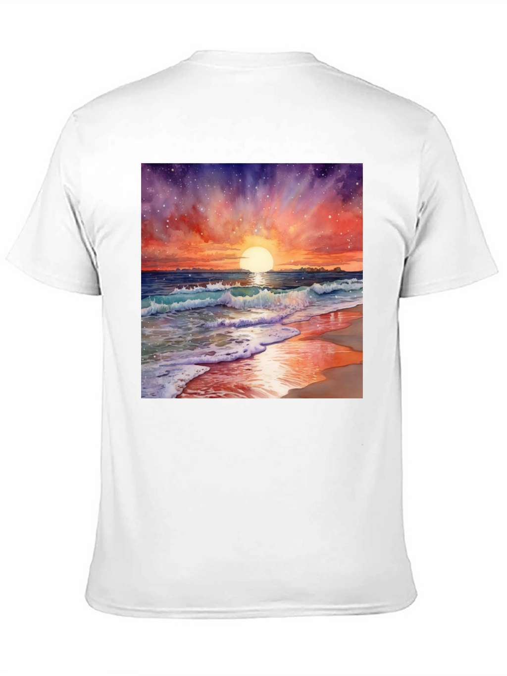 Sunset Beach Watercolor T-Shirt